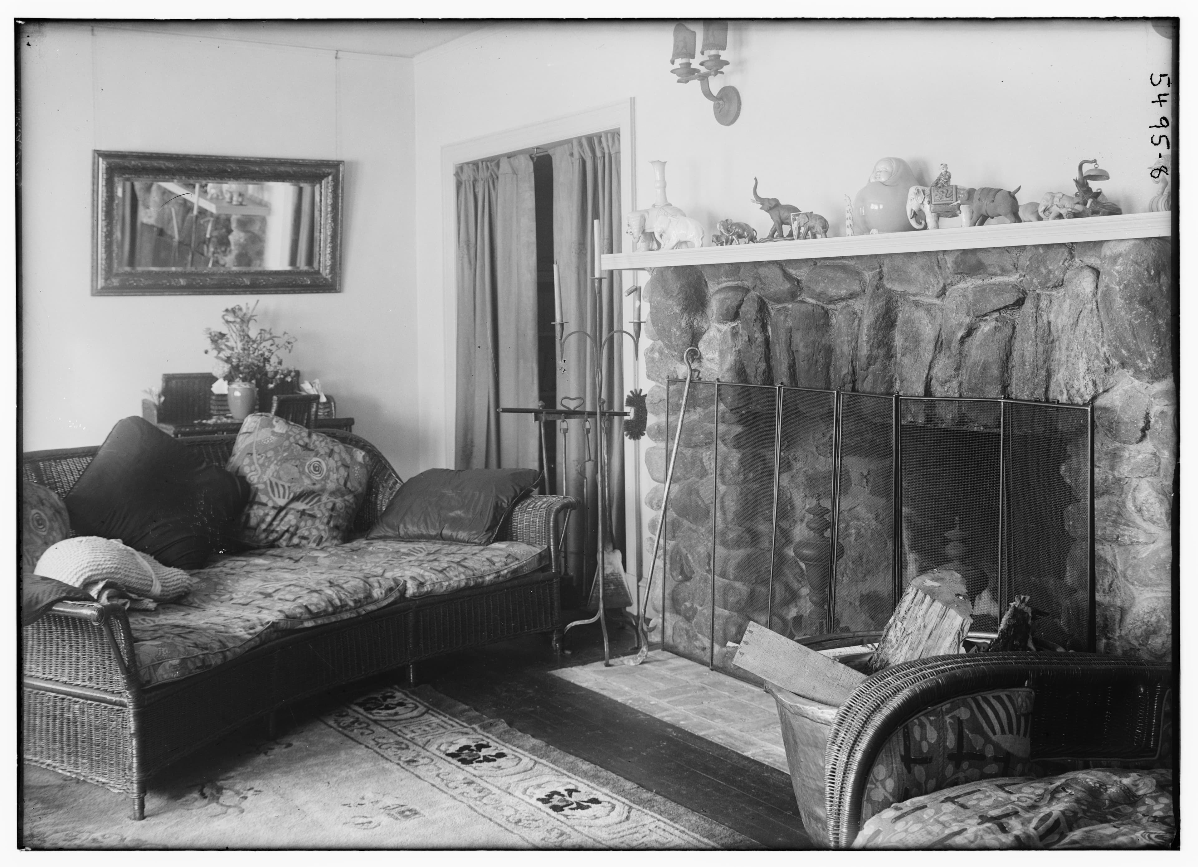 Living room and fireplace LCCN2014712833