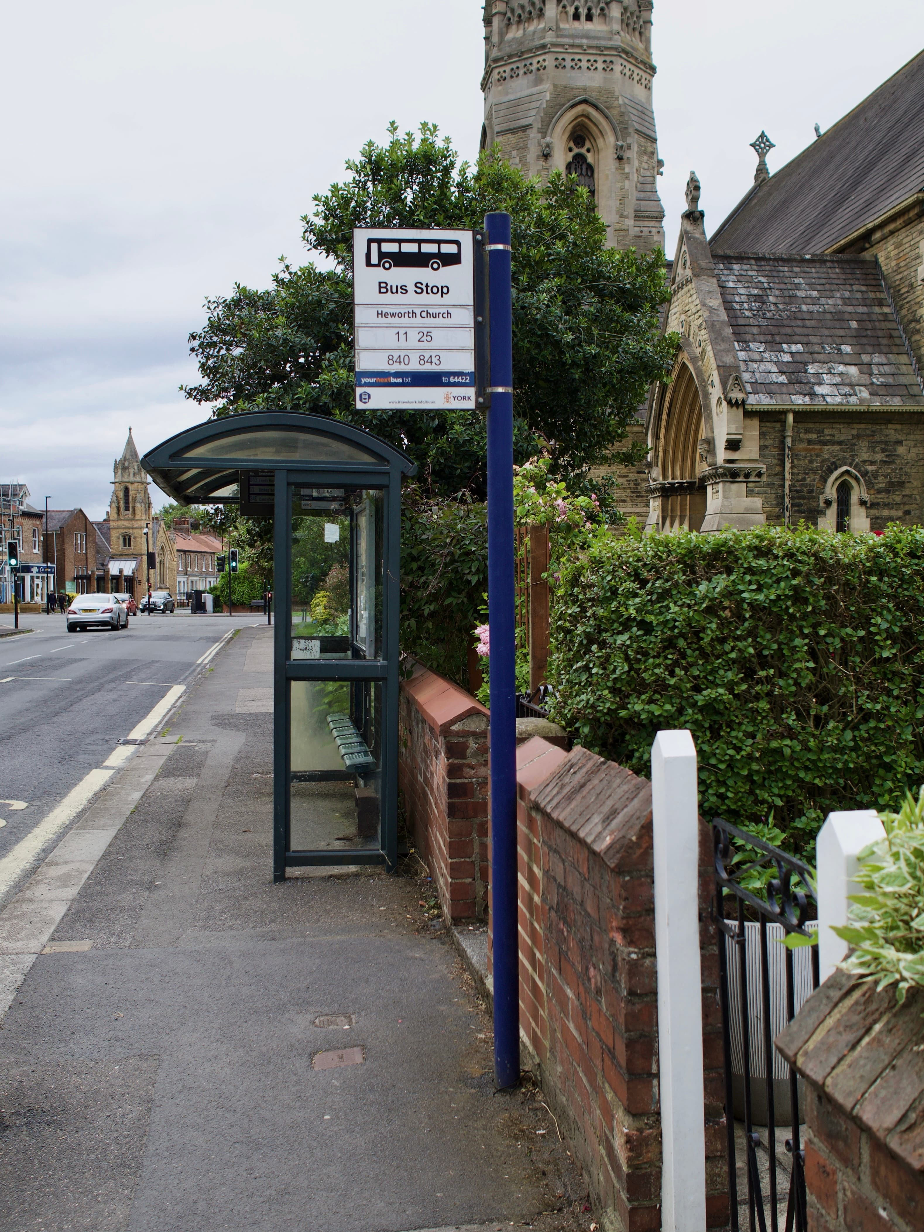 Heworth Church bus stop York Jun26
