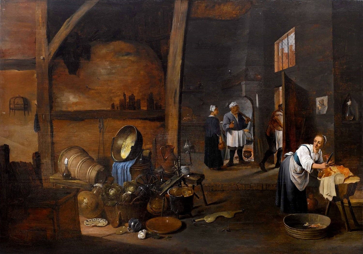 Teniers the Younger Kitchen interior