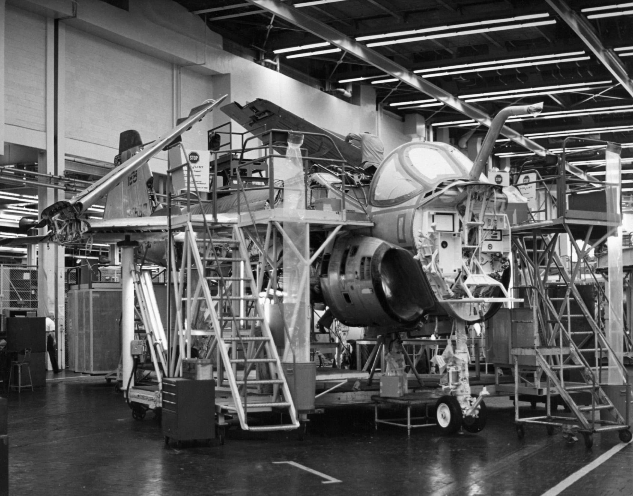 Grumman A-6 assembly line 1977