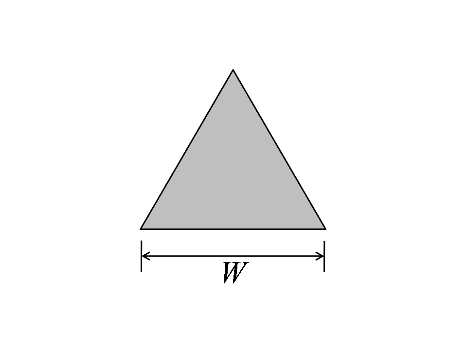Triangular conductor antenna cross-section