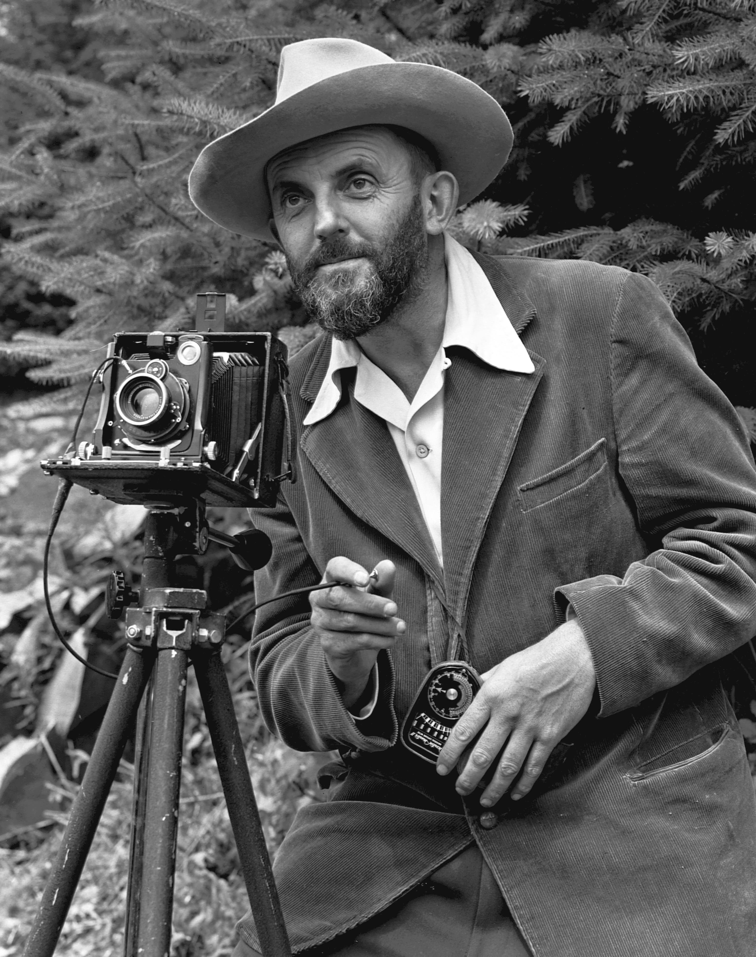 Ansel Adams and camera