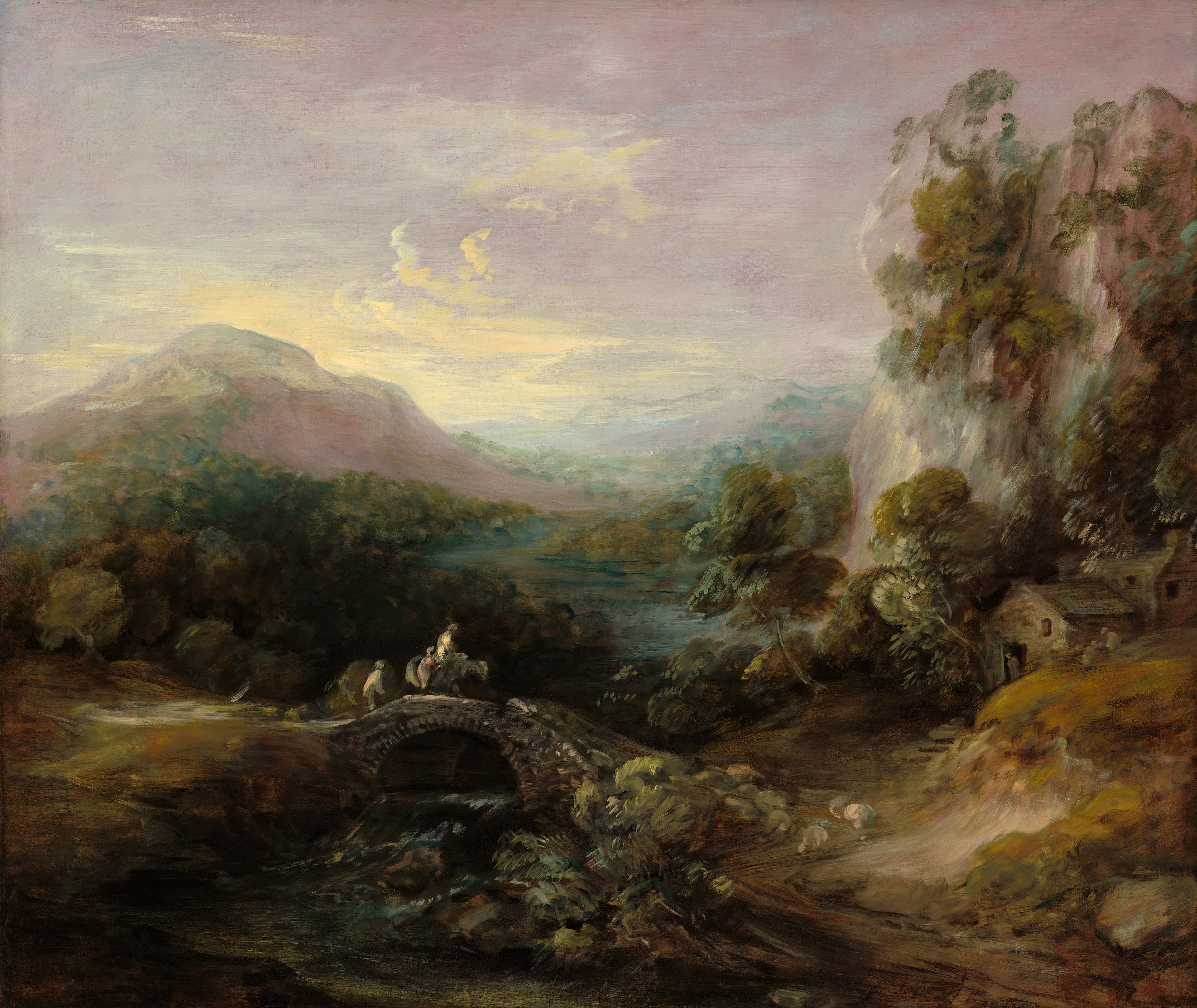 Mountain Landscape with Bridge A30099