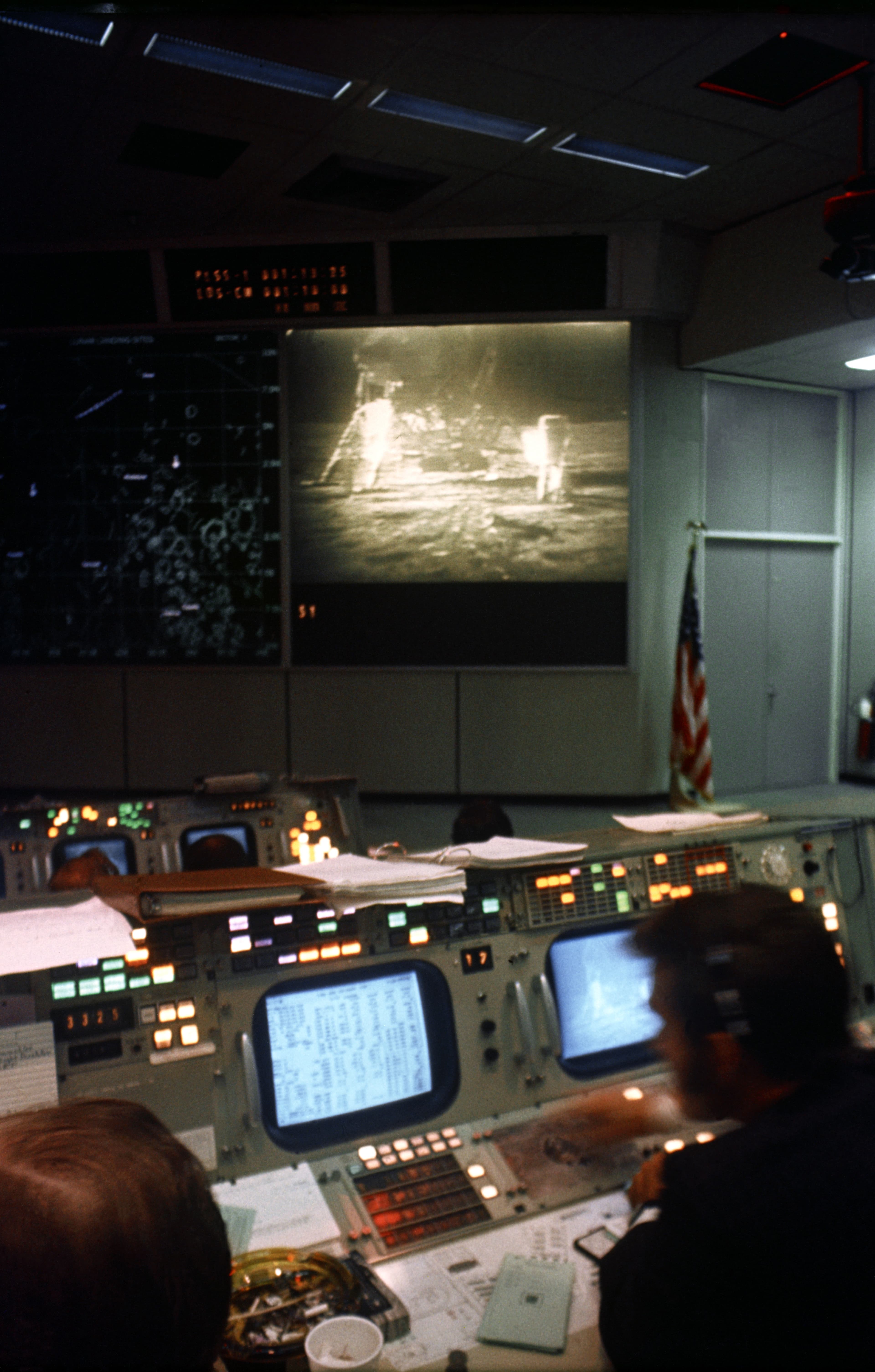 Eidophor display Mission Control Center Houston