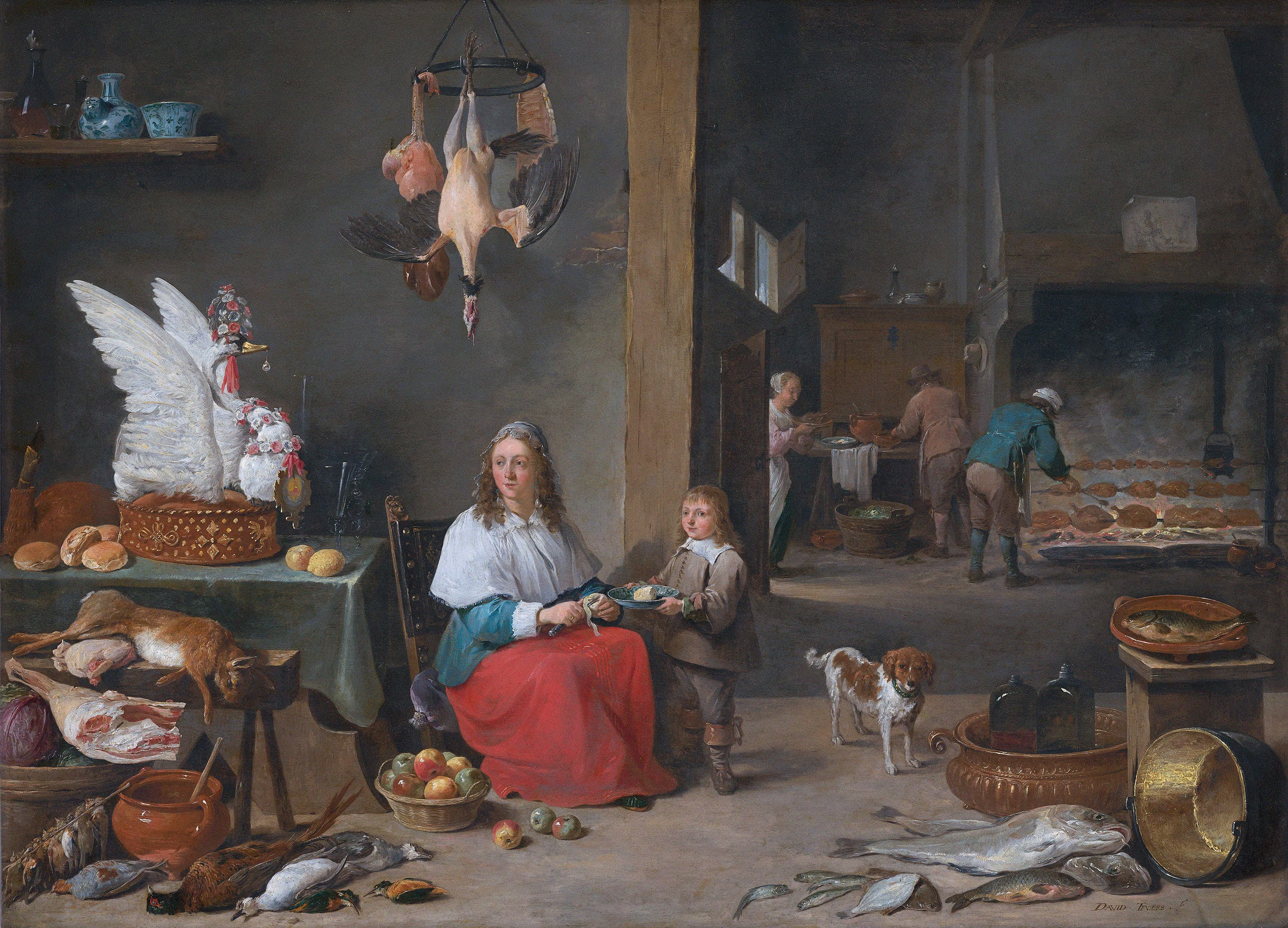 David Teniers the Younger-Kitchen SceneFXD