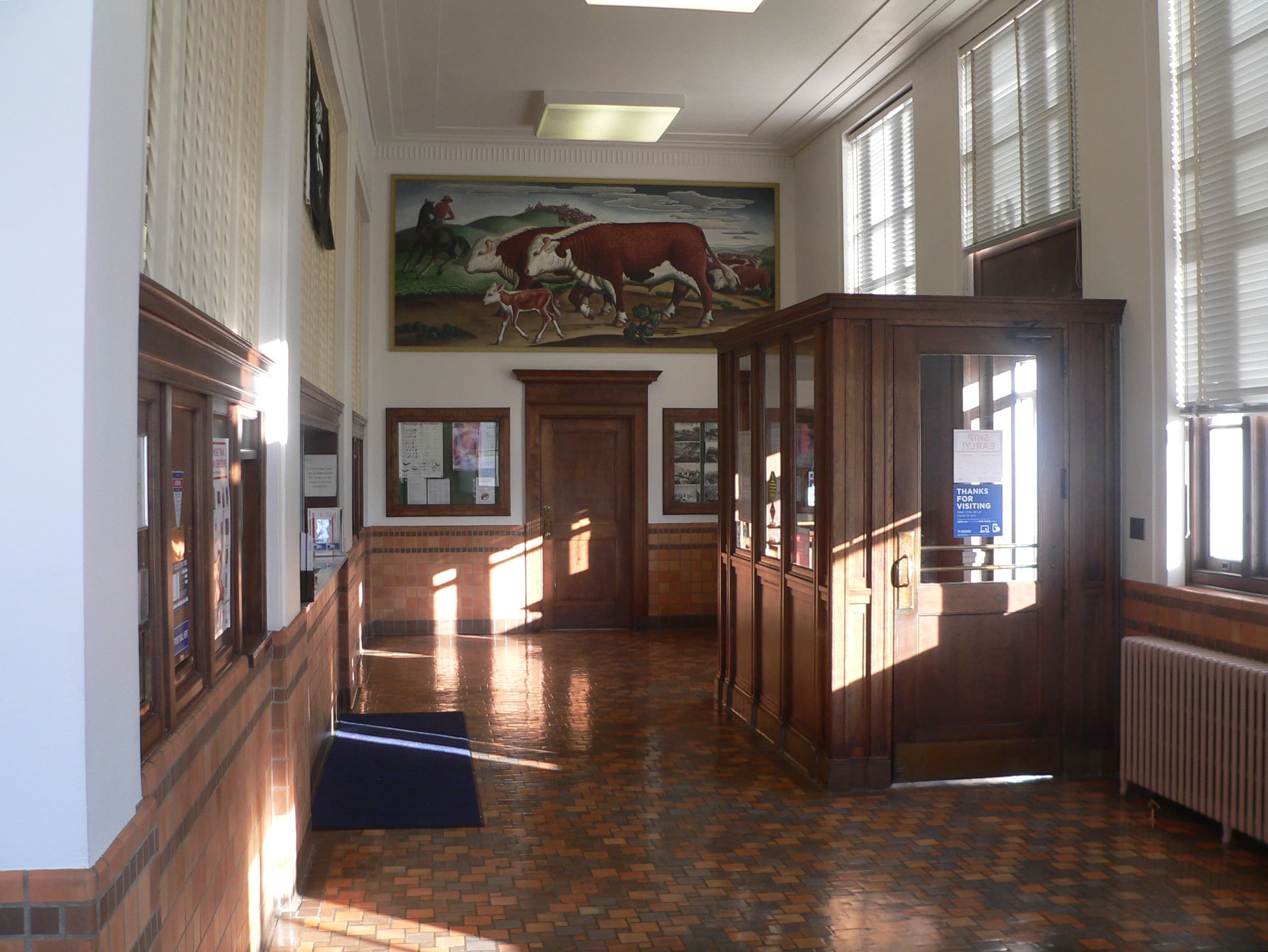 Eureka, Kansas, post office interior 1