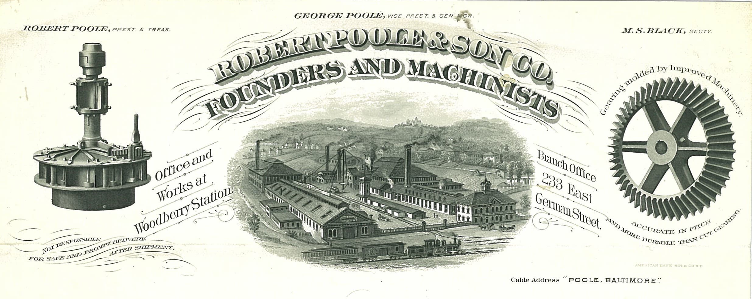 Poole & Son Letterhead 1891