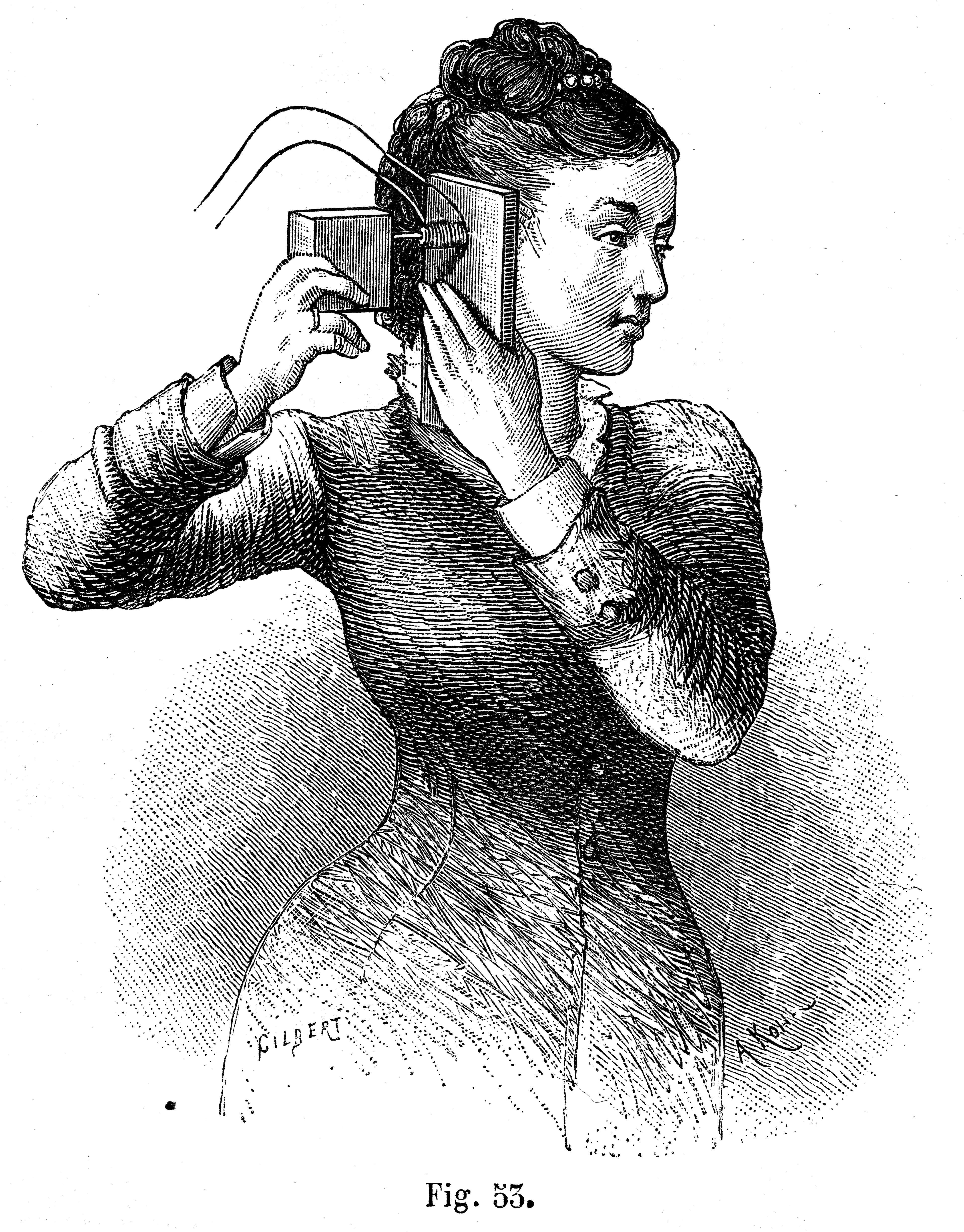 Fig 53 Experimental telephone earpiece