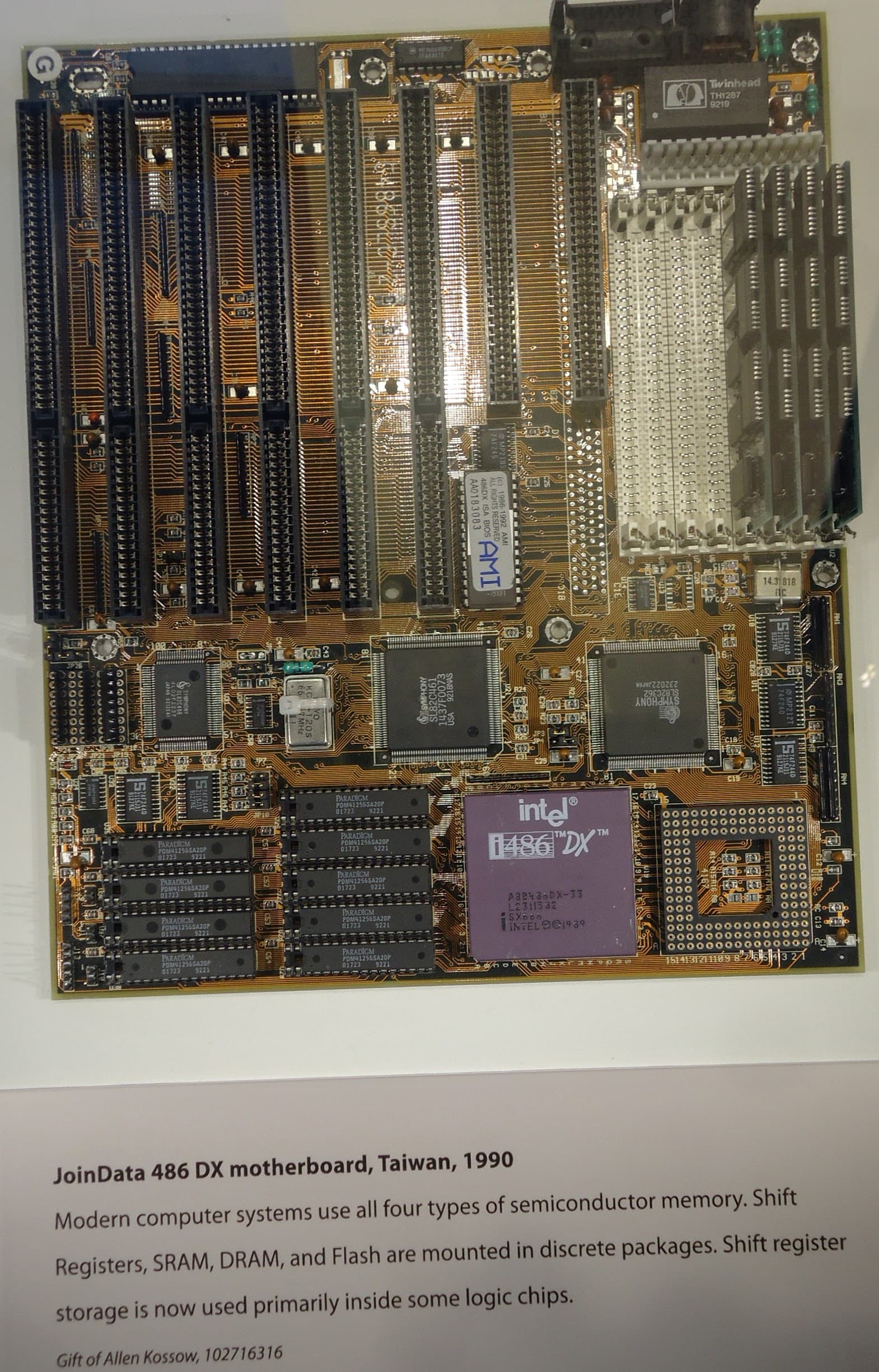 JoinData 486 DX motherboard at CHM