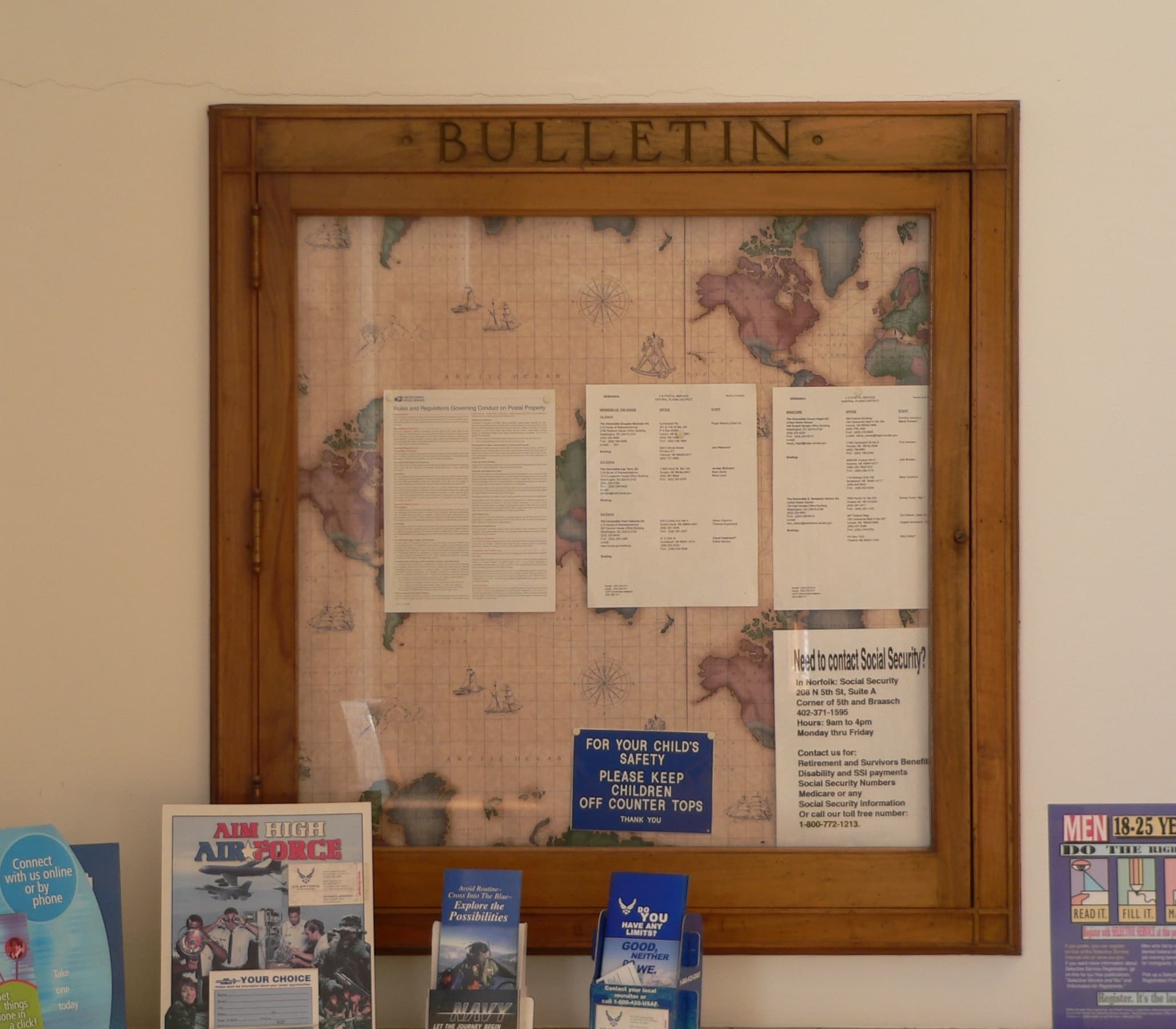 Albion post office interior display 2
