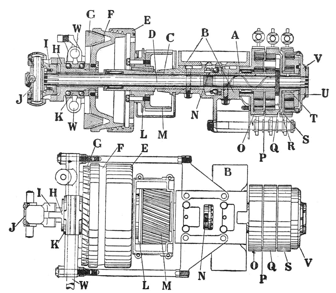 Lanchester epicyclic gearbox