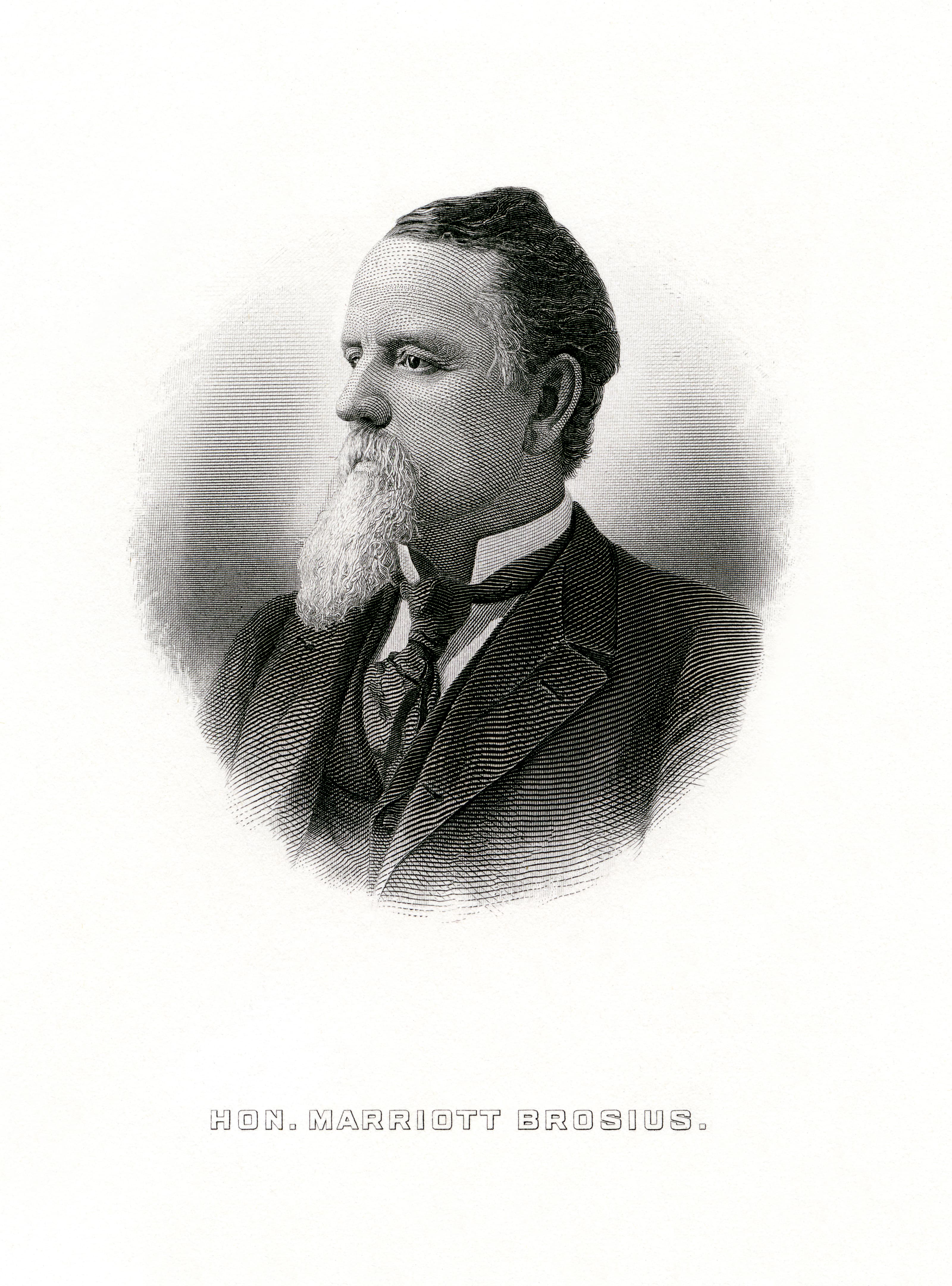 BROSIUS, Marriott (BEP engraved portrait)