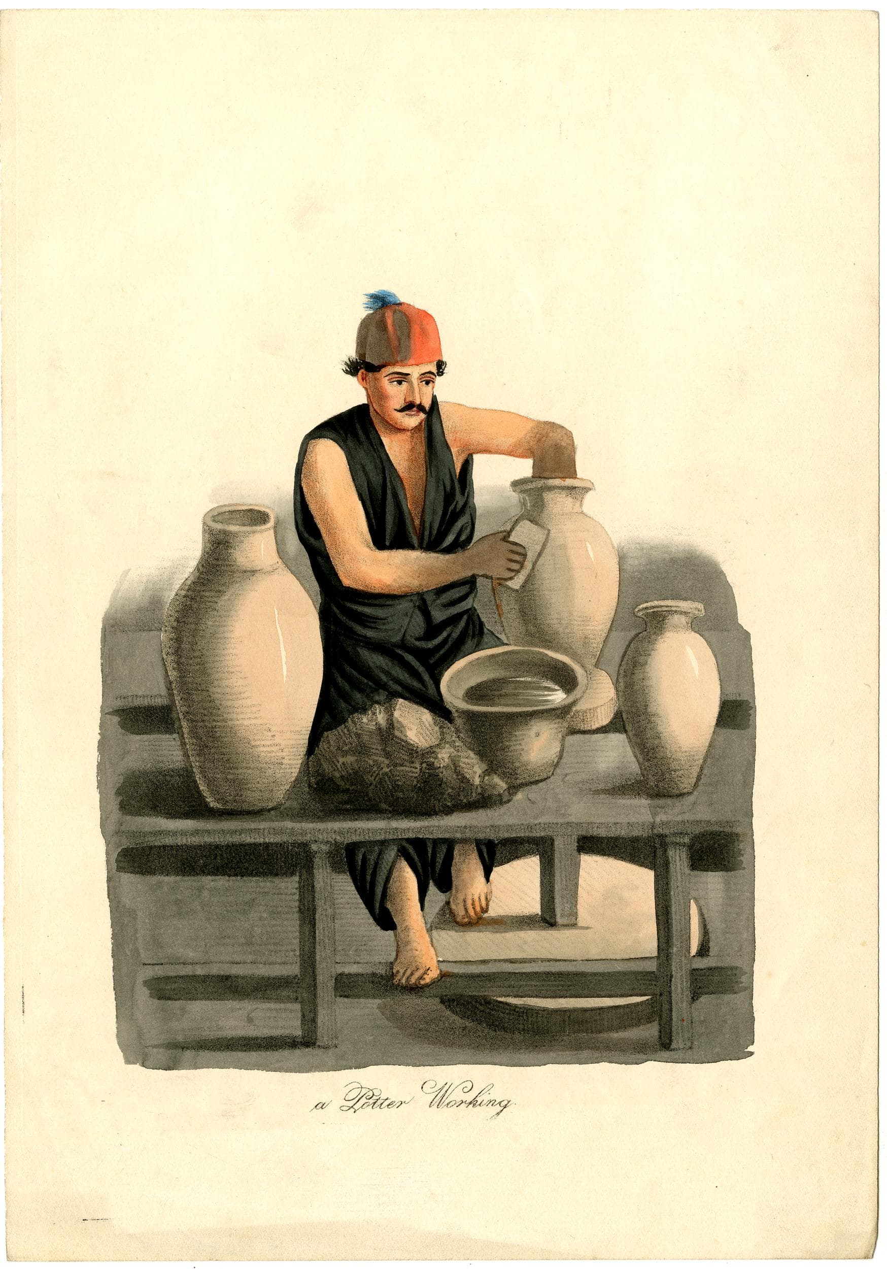 A Potter Working (BM 1982,U.1585)
