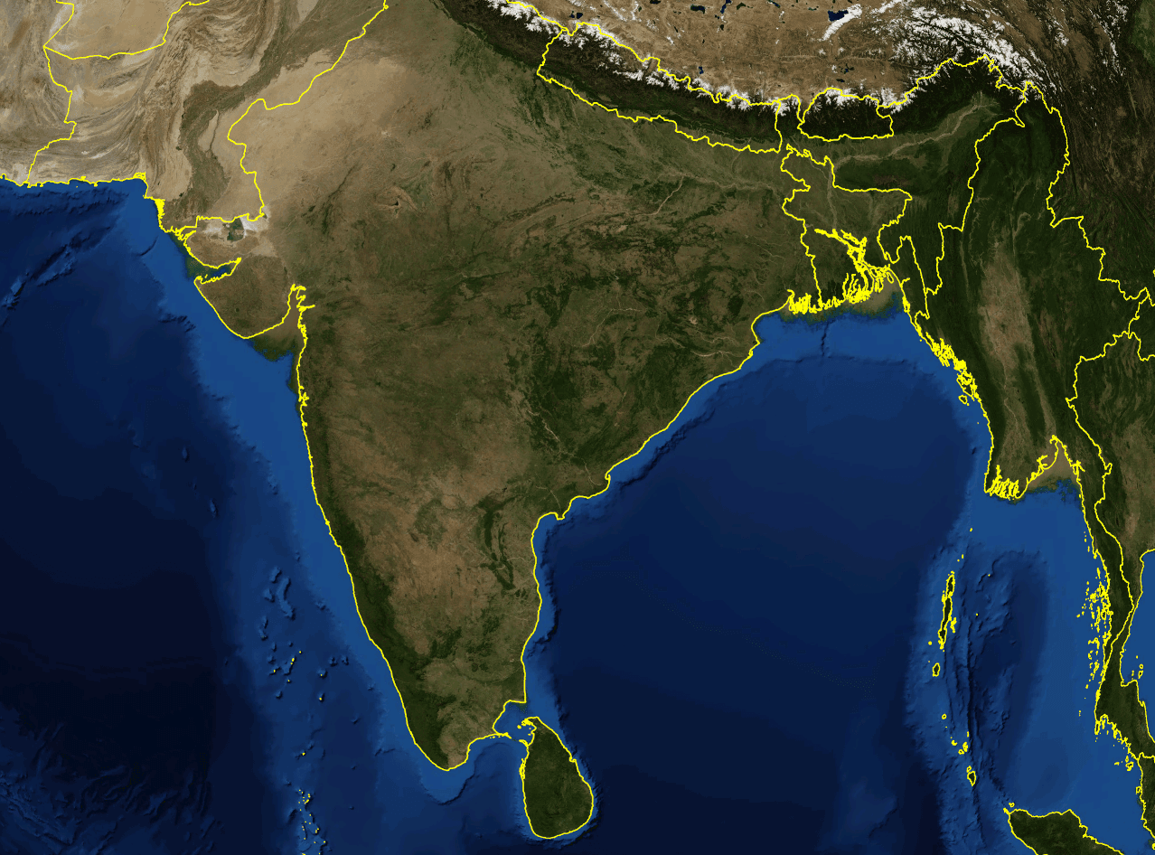 India satellite image