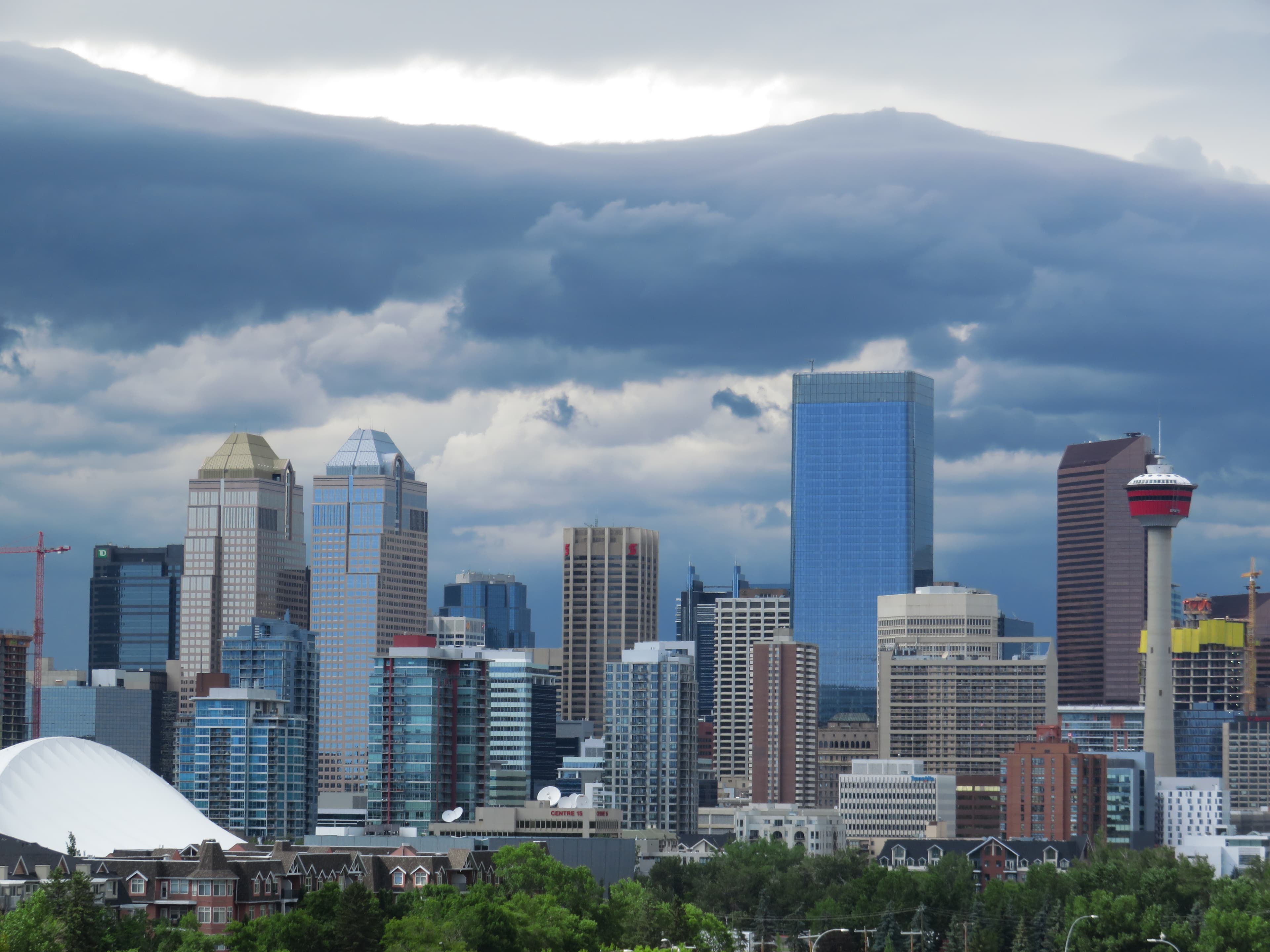 Storm Clouds Downtown Calgary