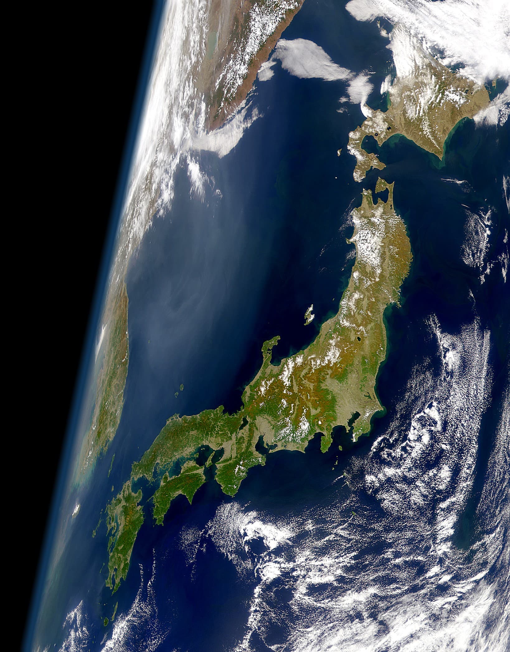 Satellite View of Japan 1999