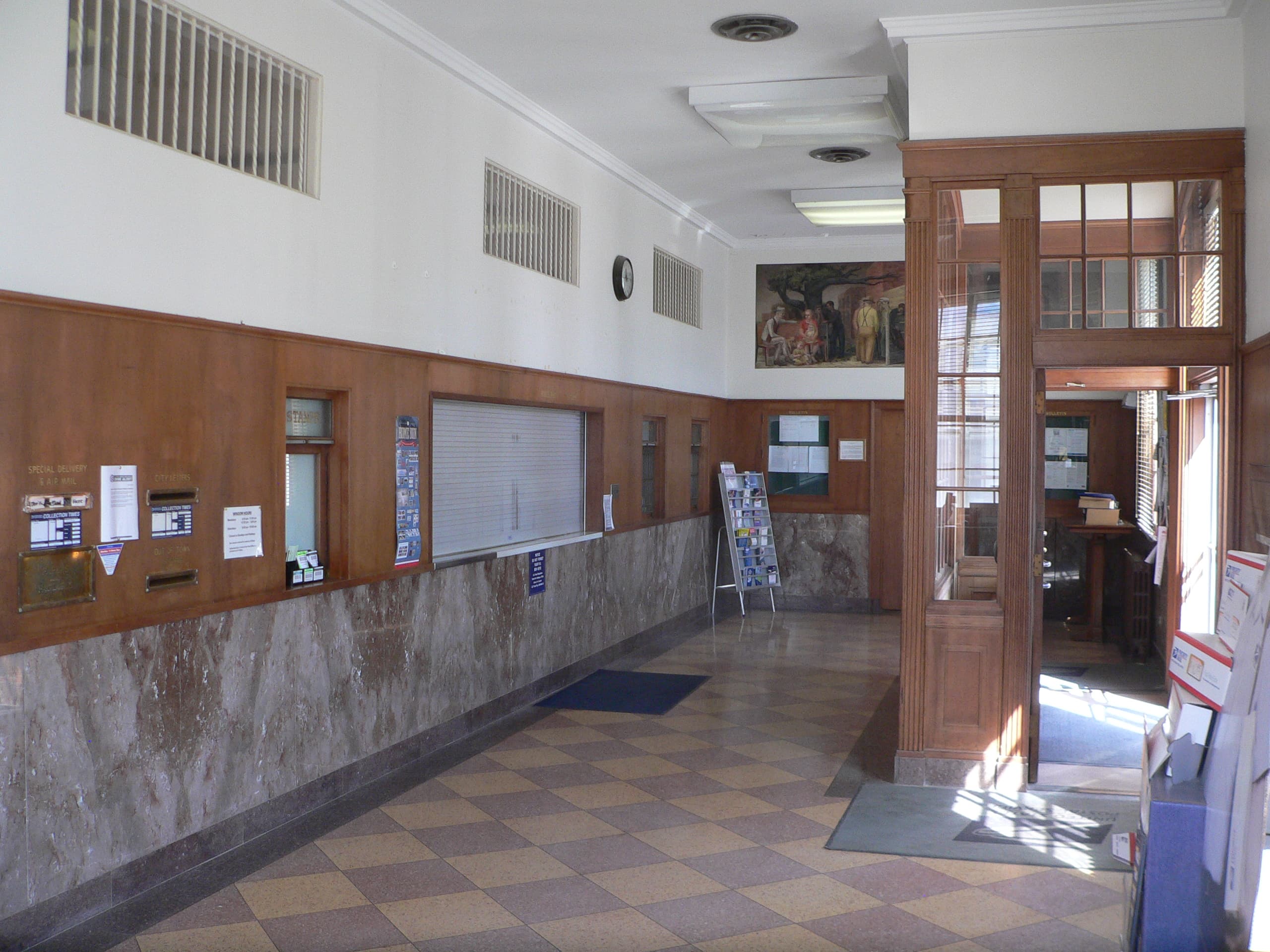 Pawnee City post office interior 3