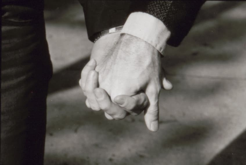 Male couple holding hands 41106-16