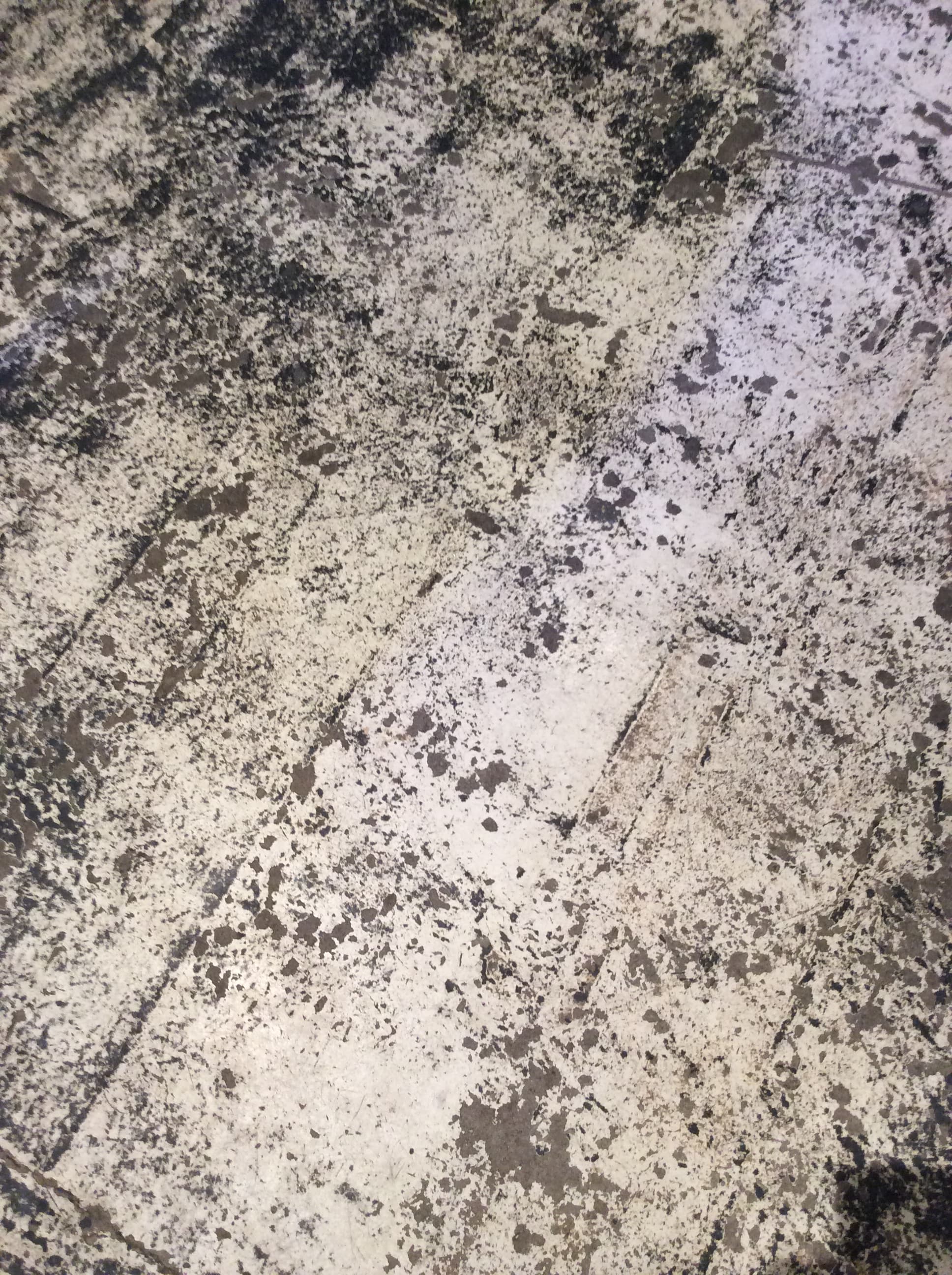 White paint on concrete
