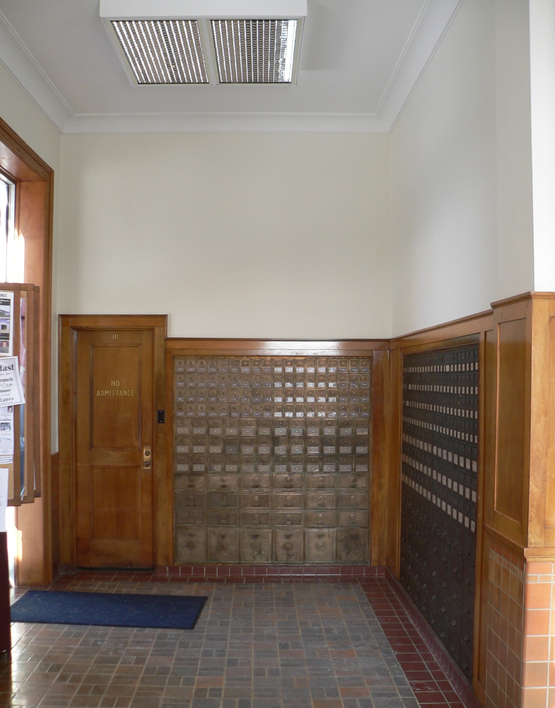 Albion post office interior boxes