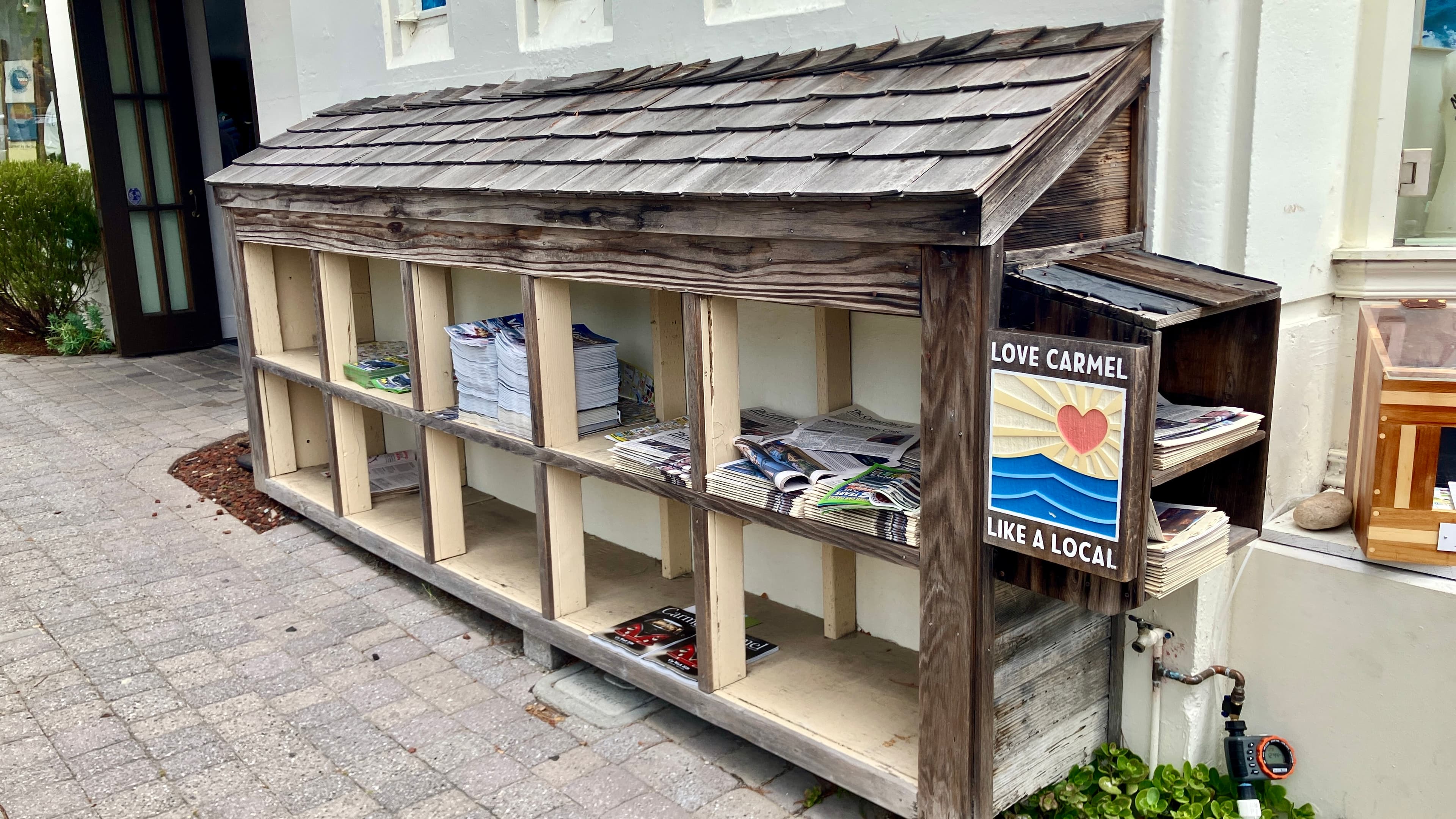 Ocean and Dolores newspaper stand