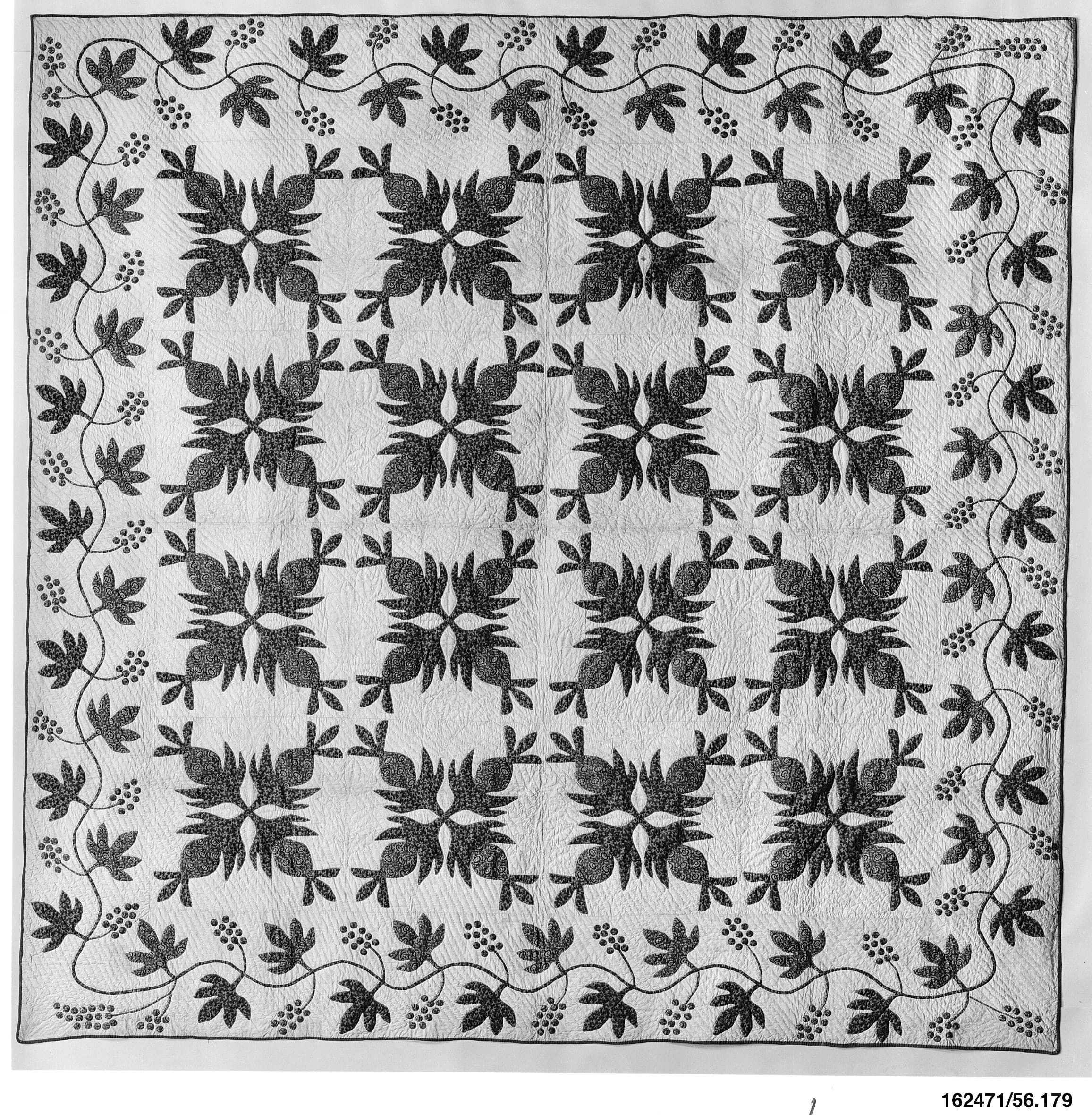 Quilt, Pineapple pattern MET 162471