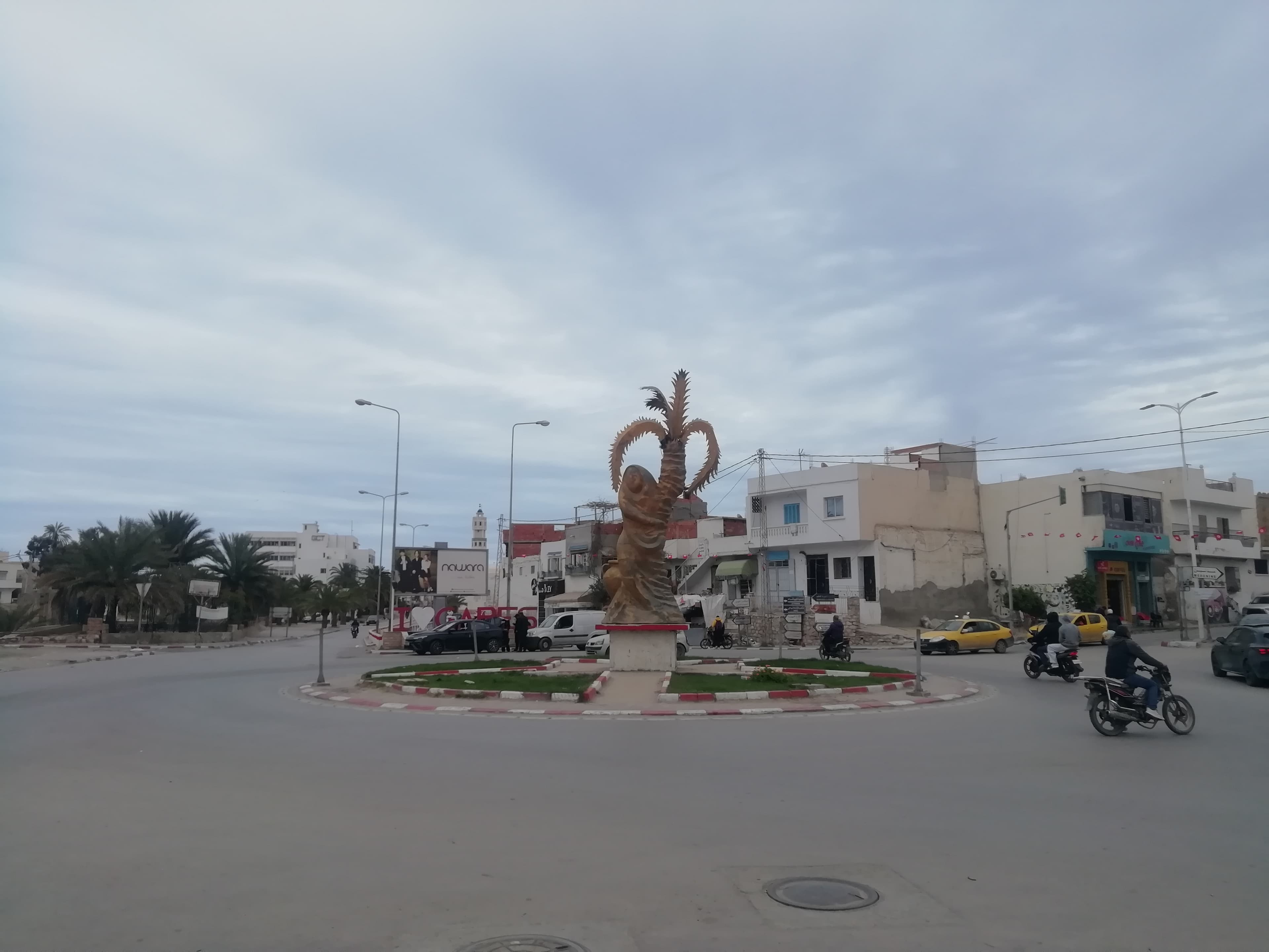 Roundabout Palm Tree Gabés 06