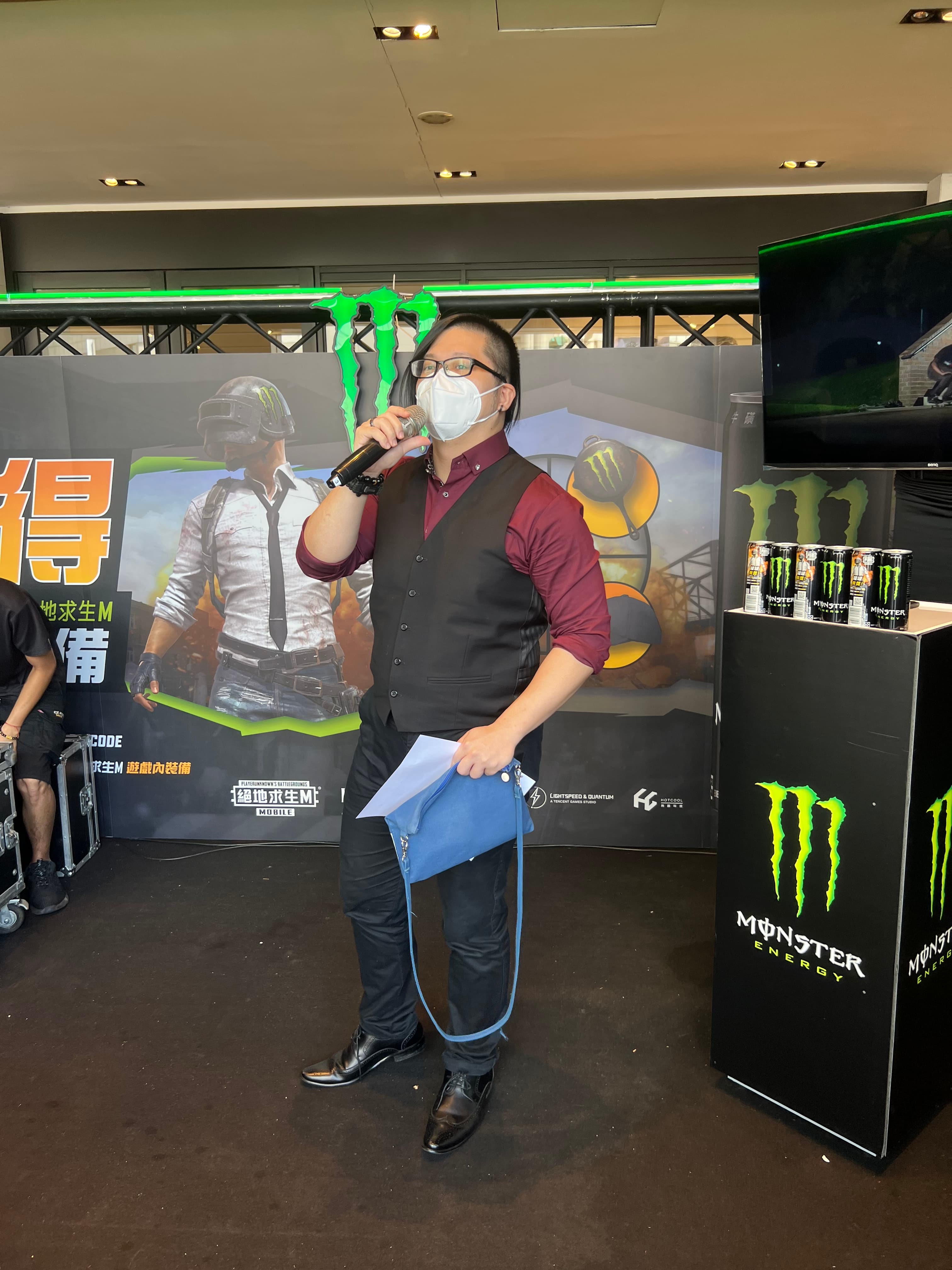 Kazuya testing his microphone 20220917
