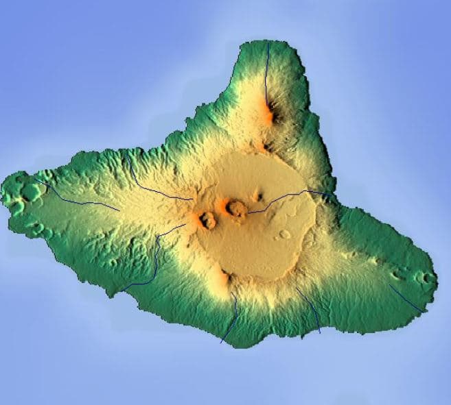 Ambrym, Vanuatu, Relief