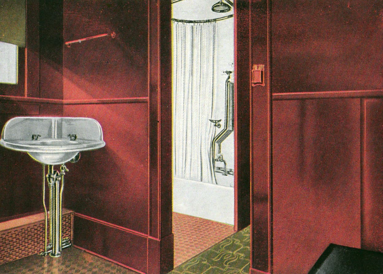 Panama Limited shower circa 1917
