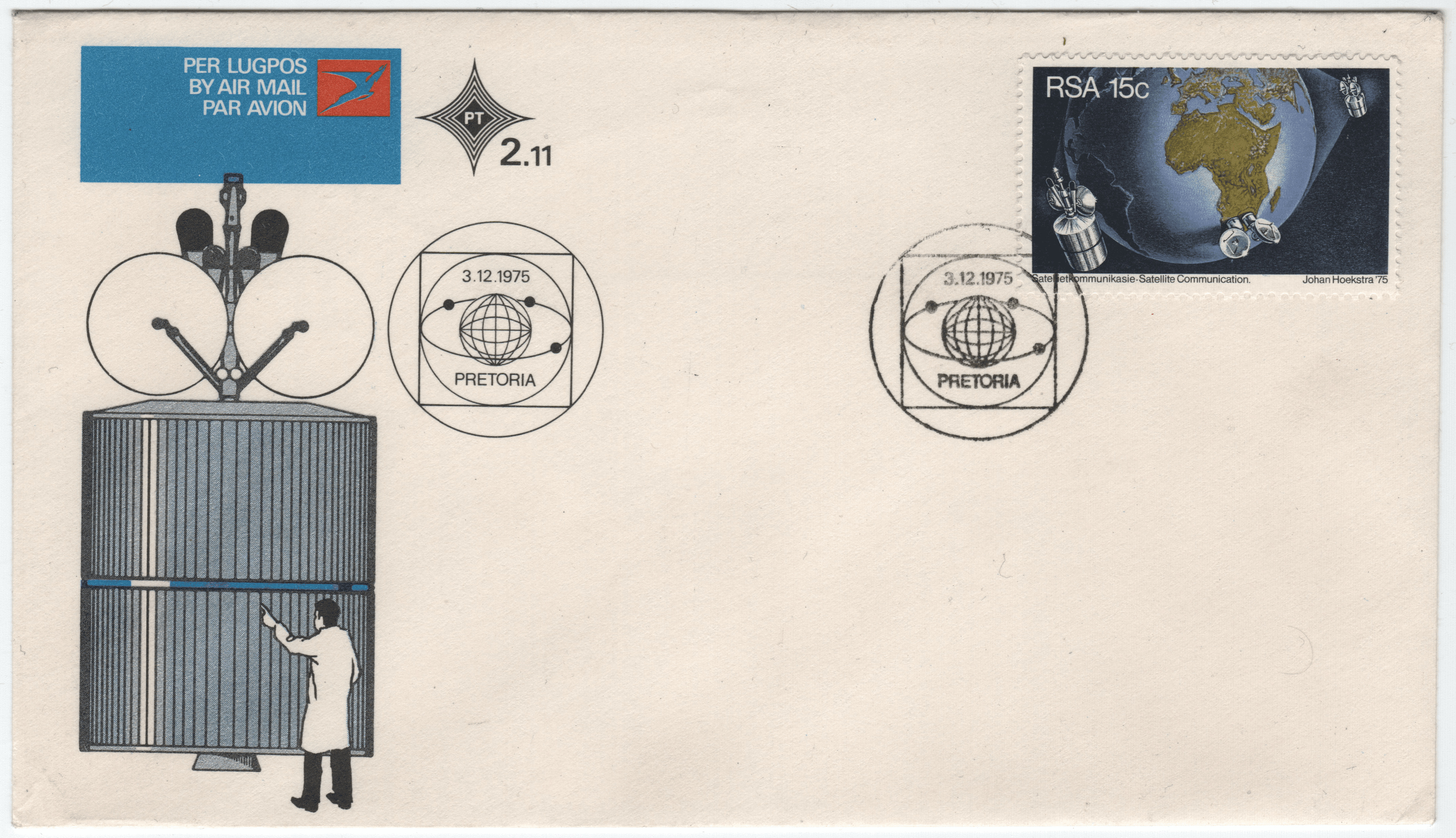 South africa 1975 satelite communications