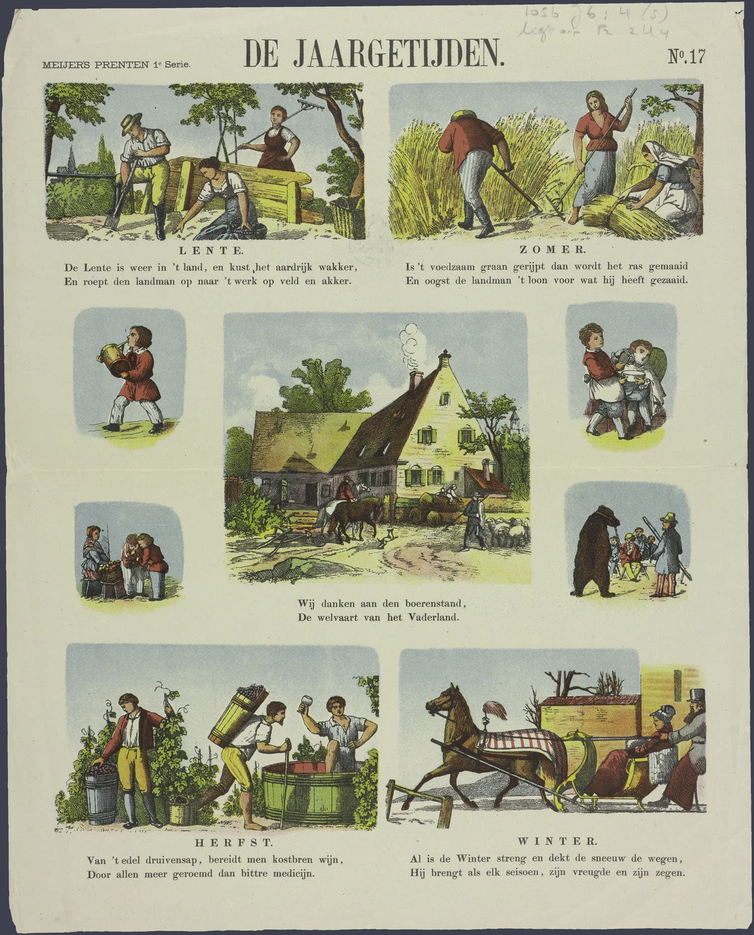 De jaargetijden-Catchpenny print-PRENT 0063