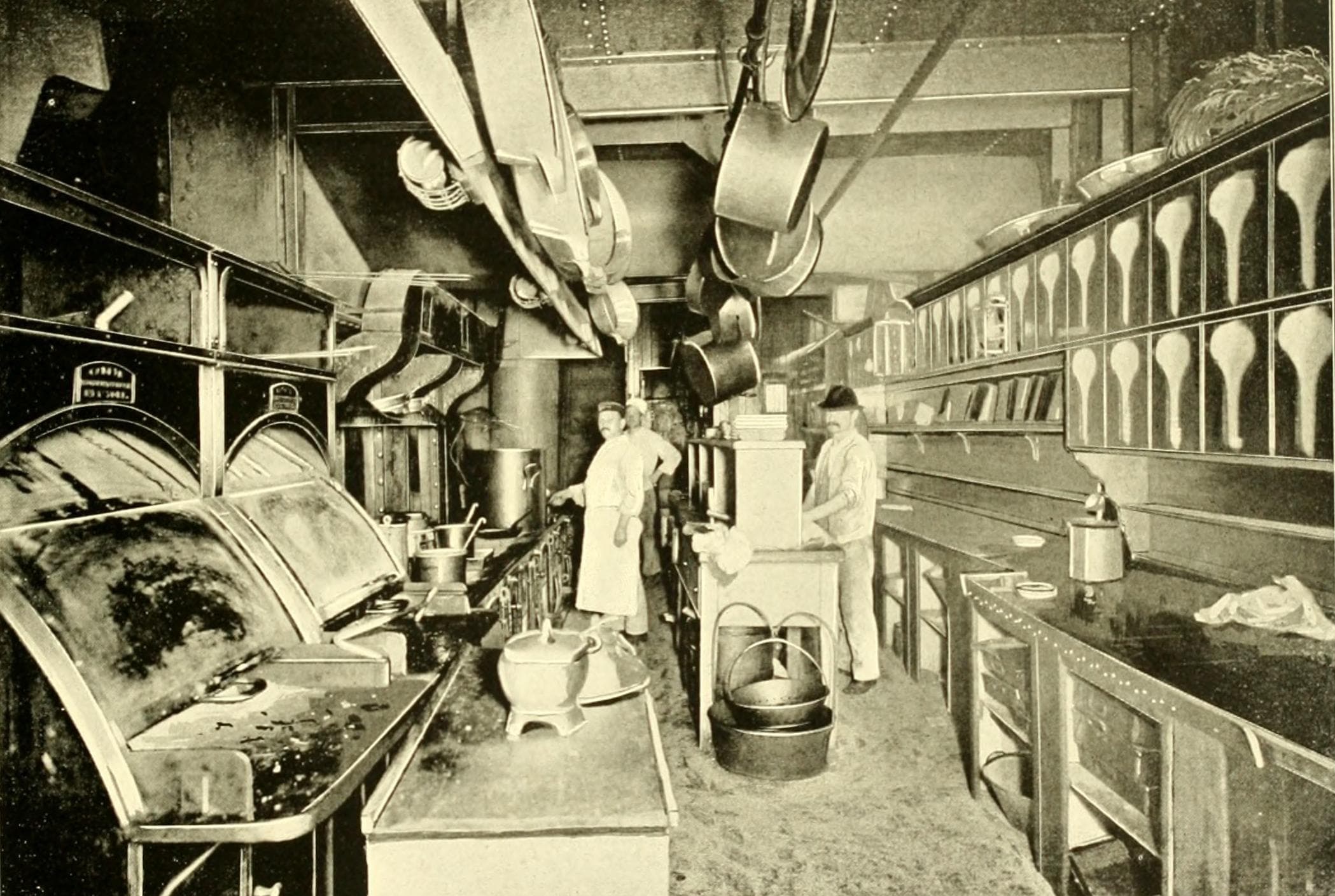 Plymouth (steamship) kitchen