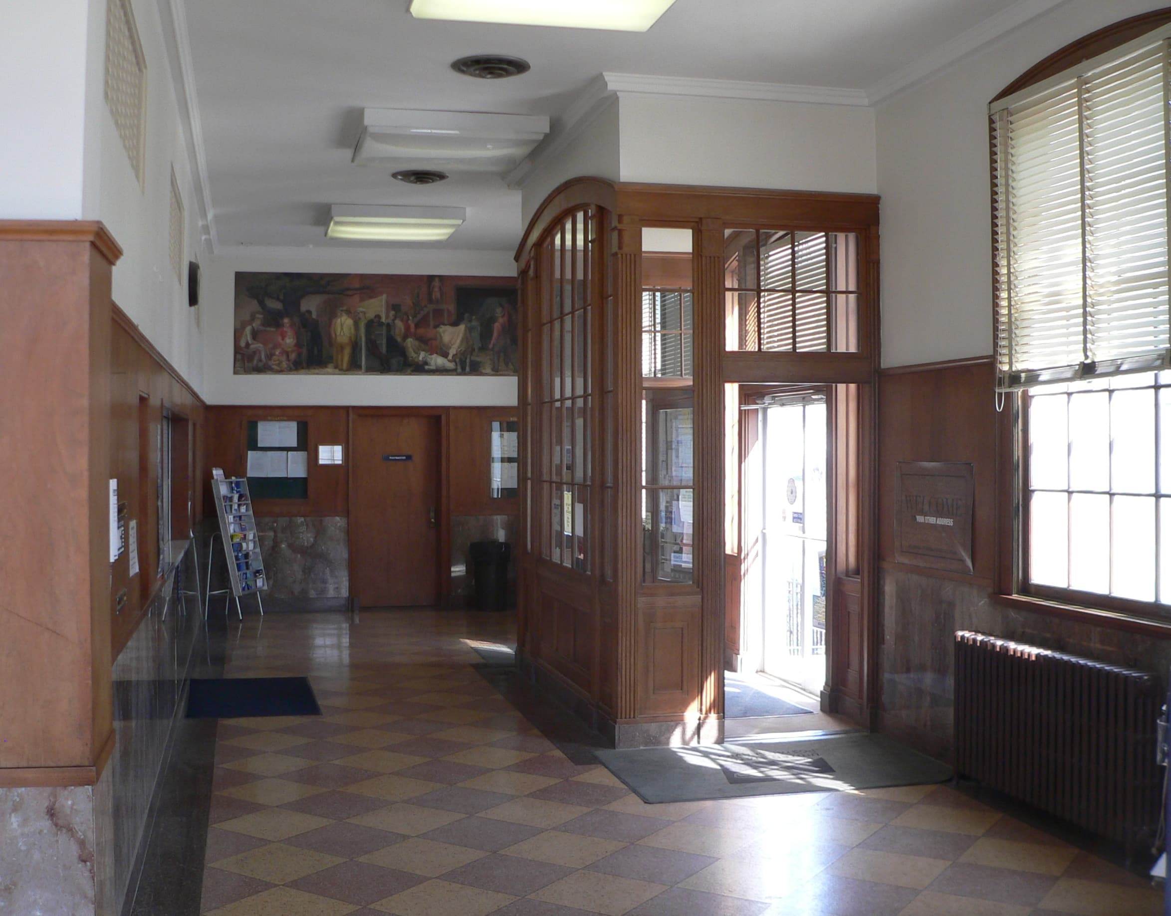 Pawnee City post office interior 2