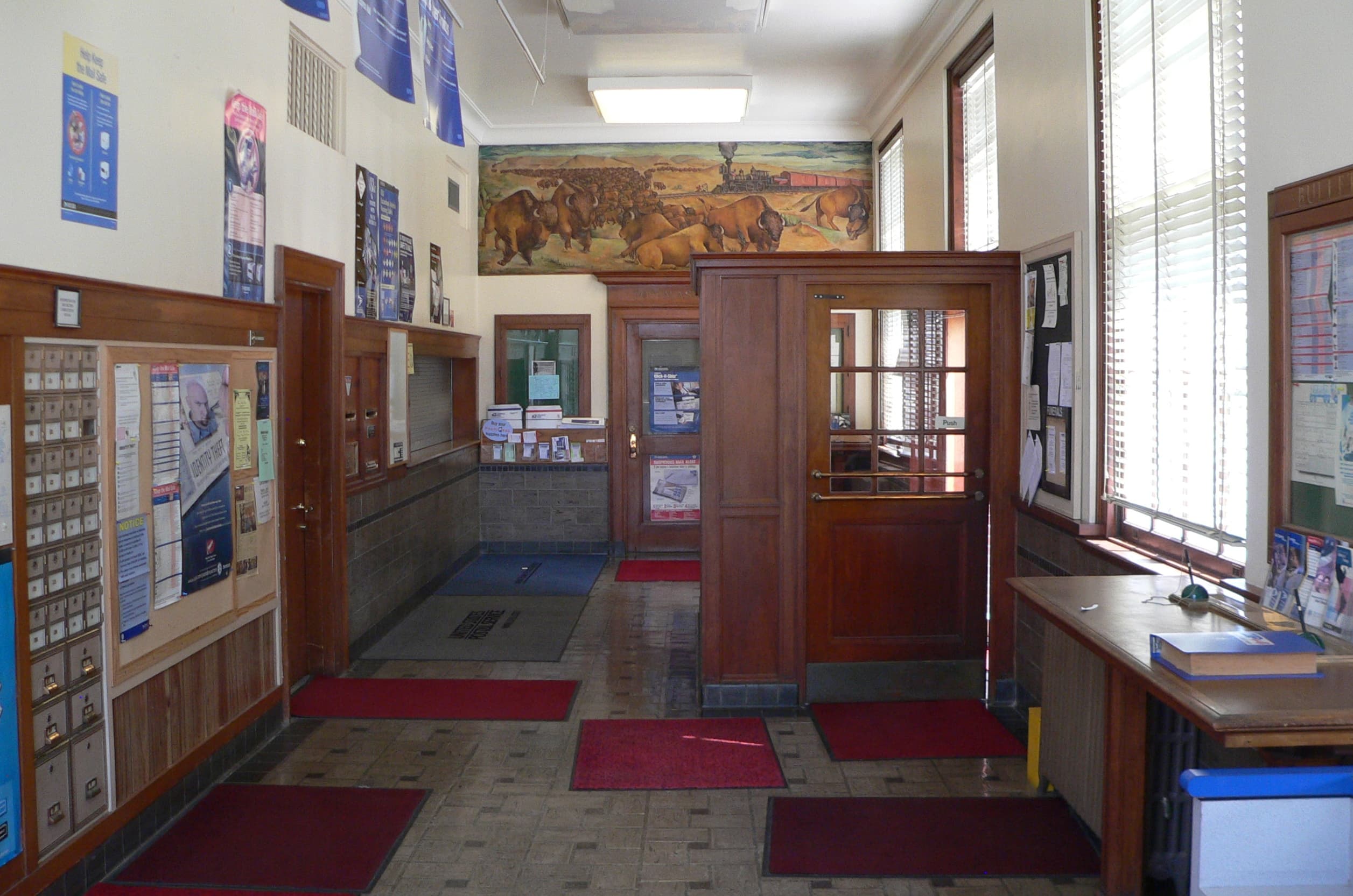 Hebron, Nebraska post office interior