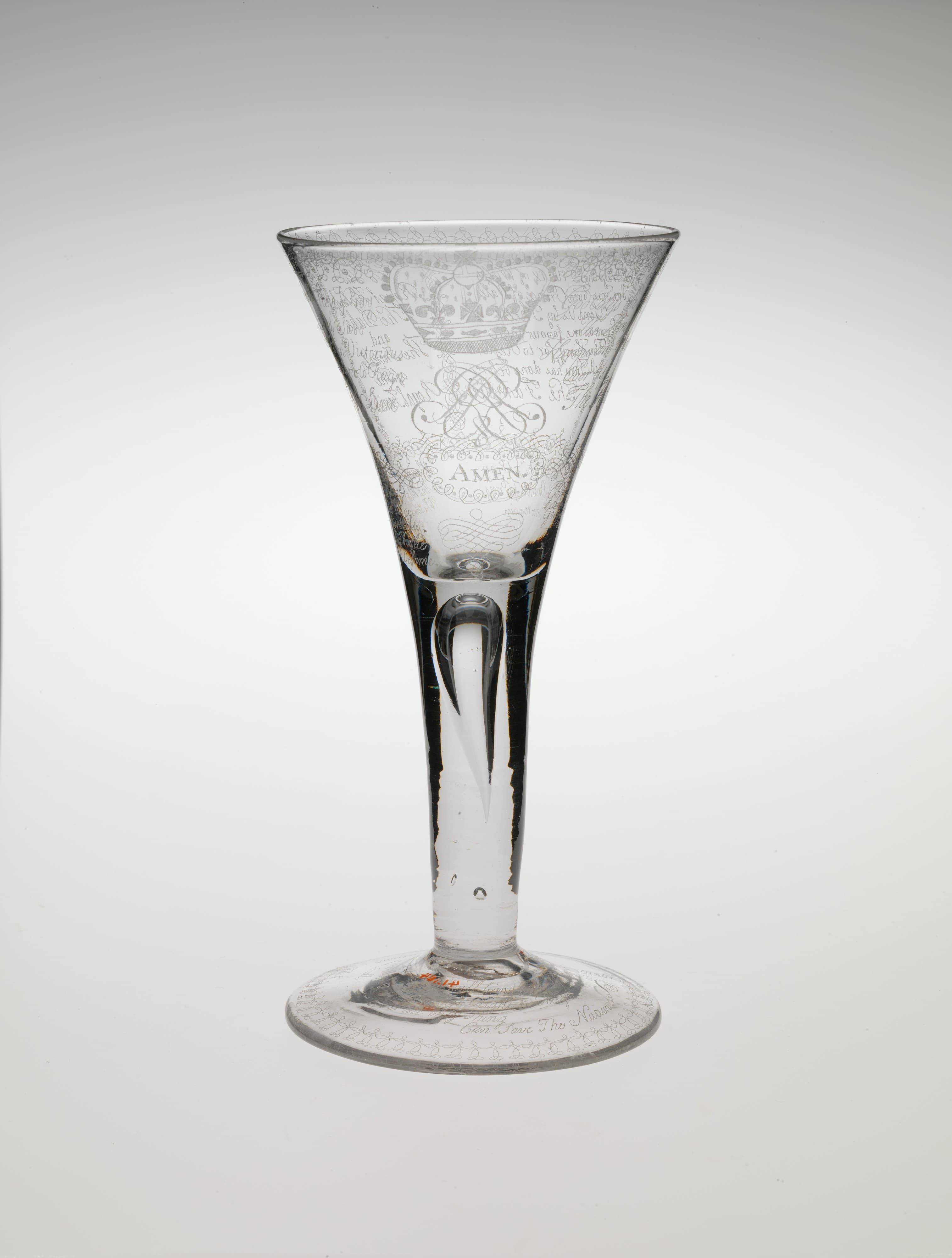 Jacobite "Amen" glass MET DP349569