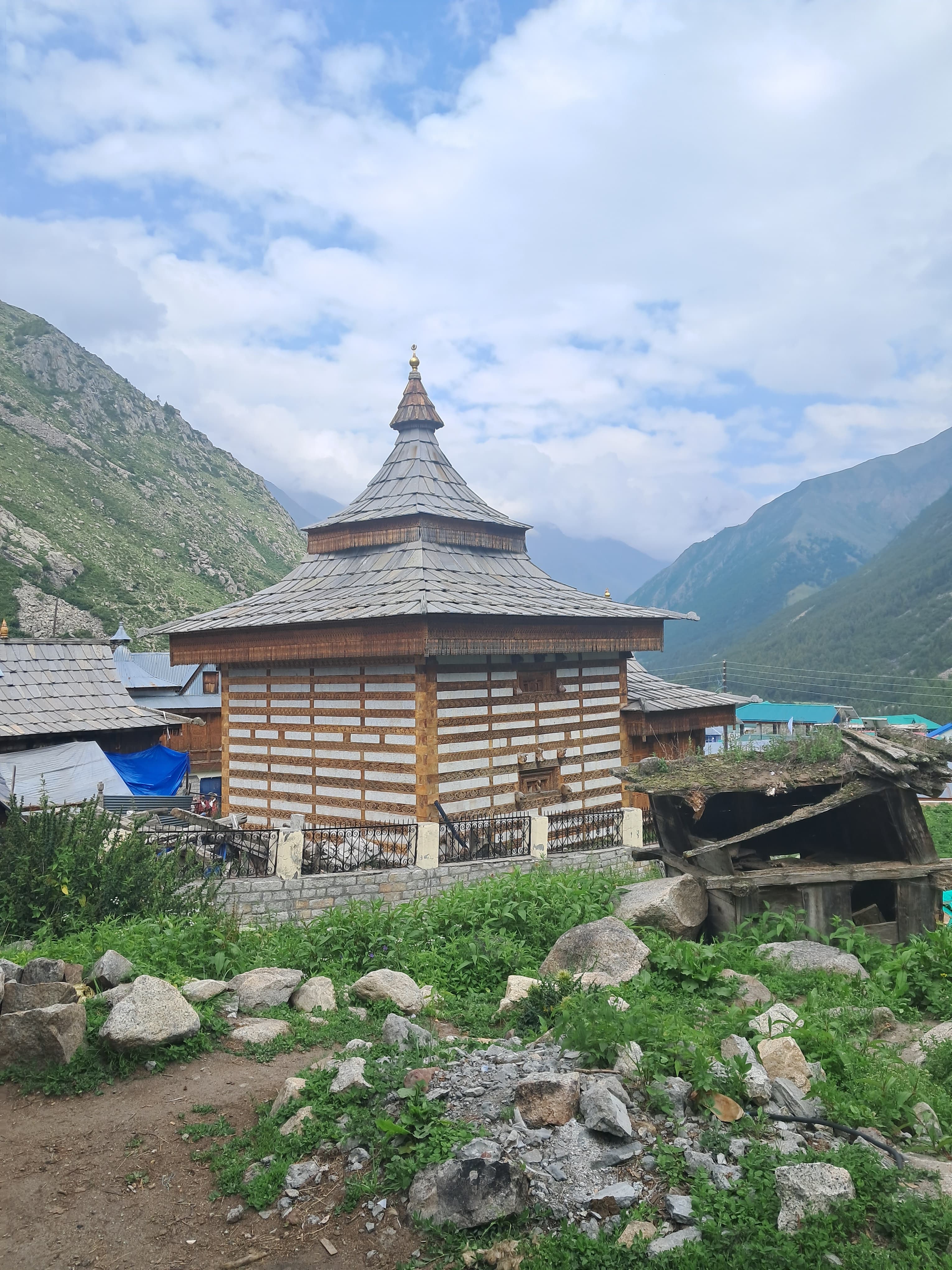 Temple architecture in Chitkul Kinnaur