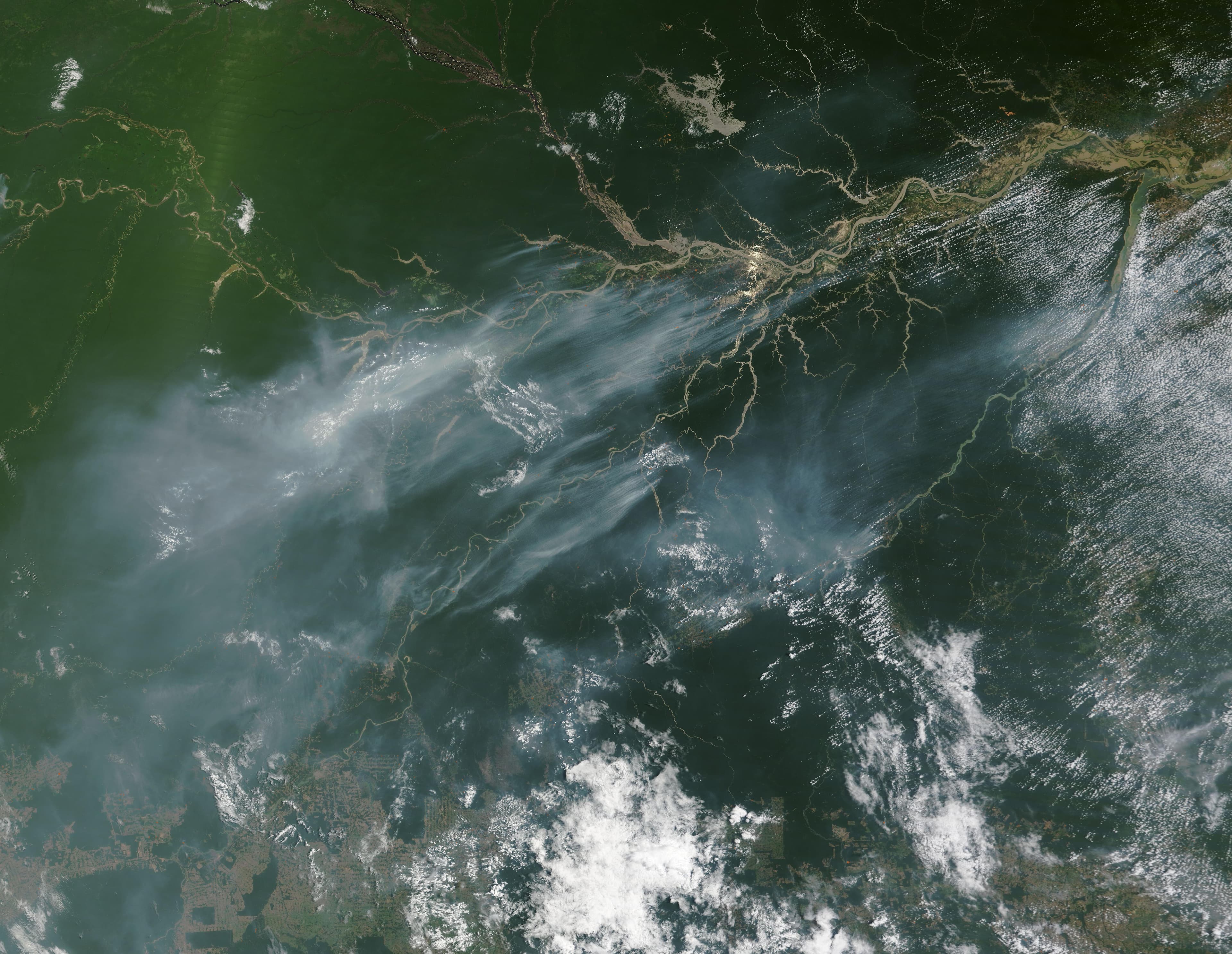 Fires in Drought-Stricken Brazil (MODIS)