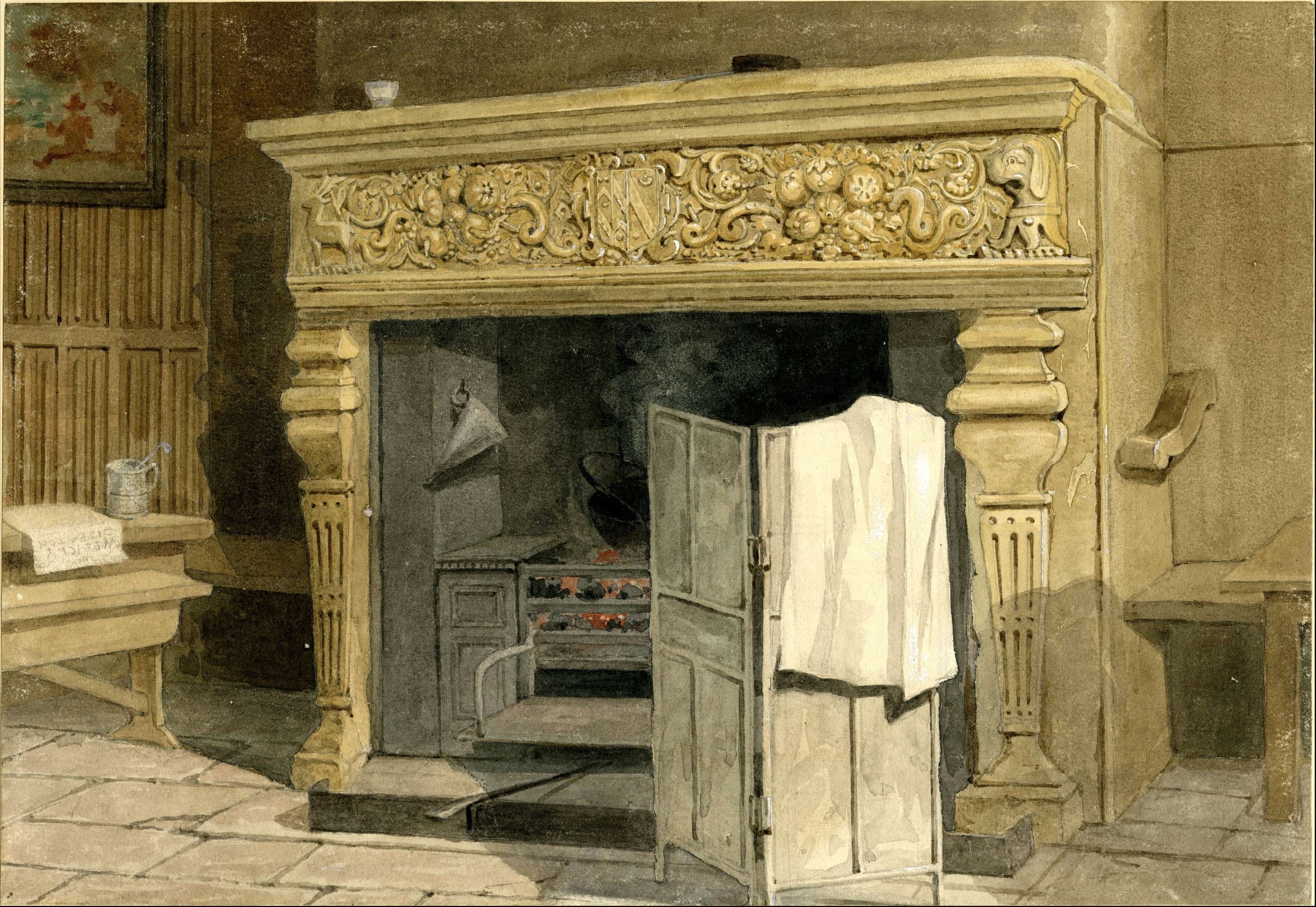 Baptist's Head fireplace, Clerkenwell
