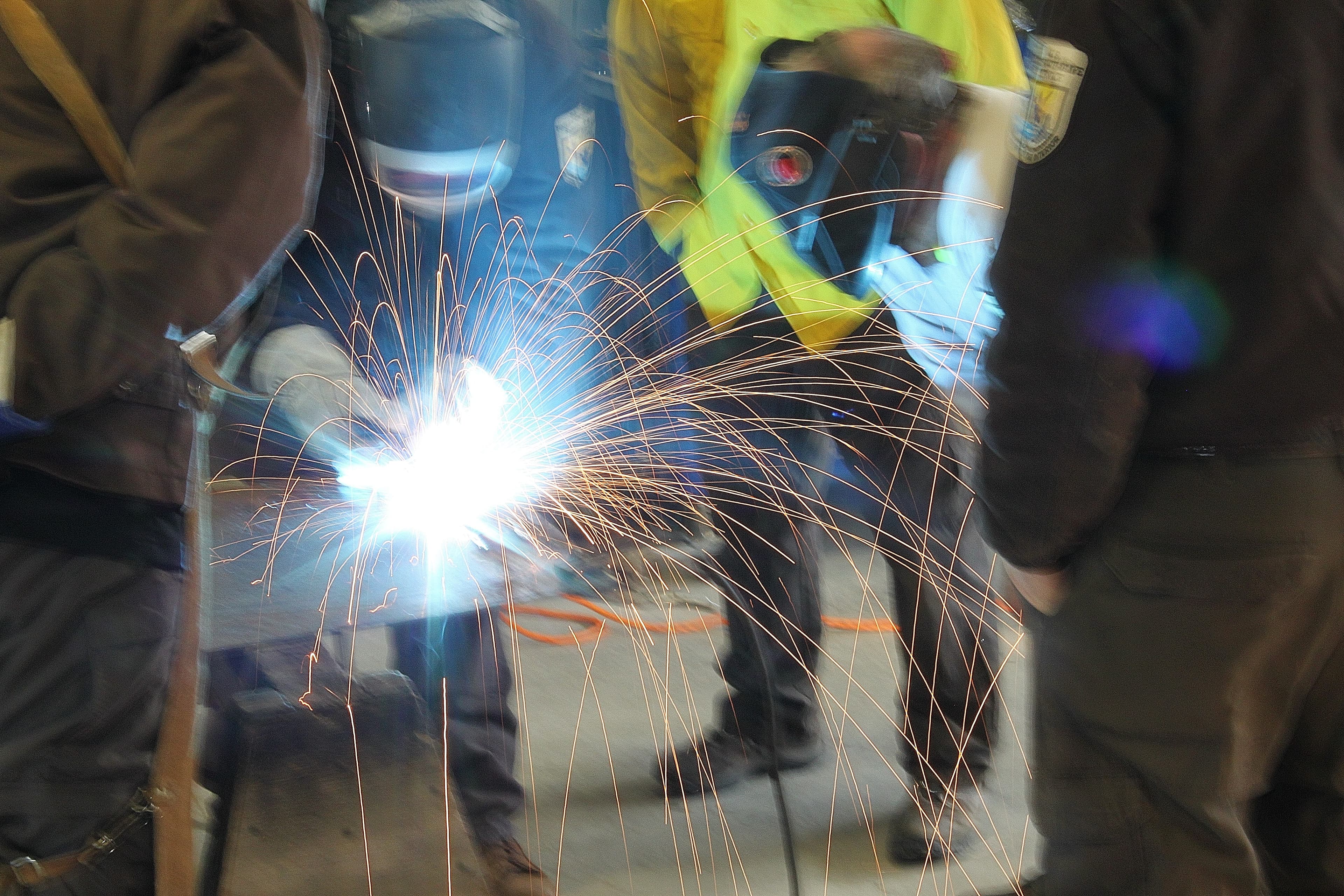 Joe Bertrand teaches welding (6720567425)