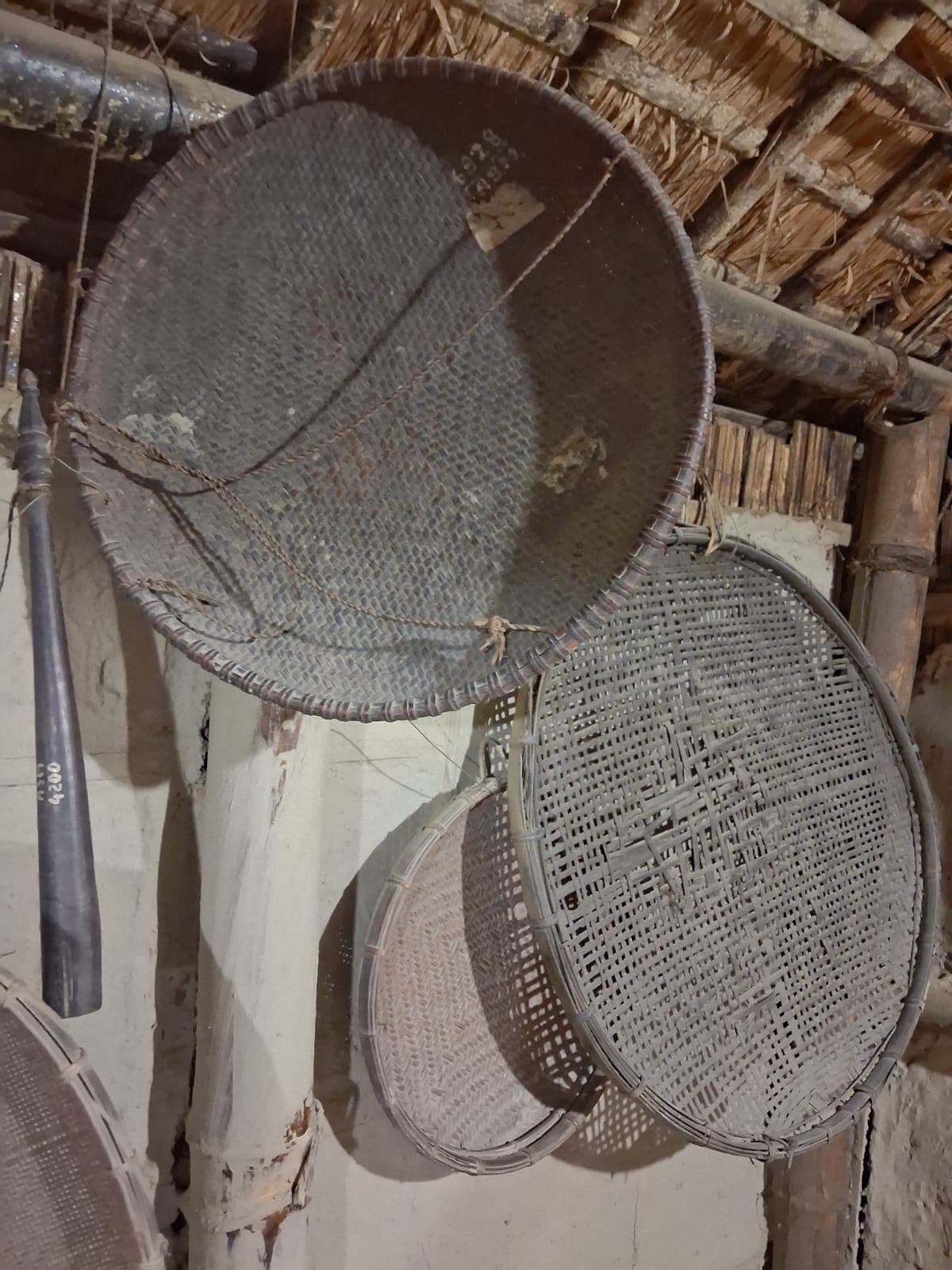 Traditional, hand-woven bamboo baskets