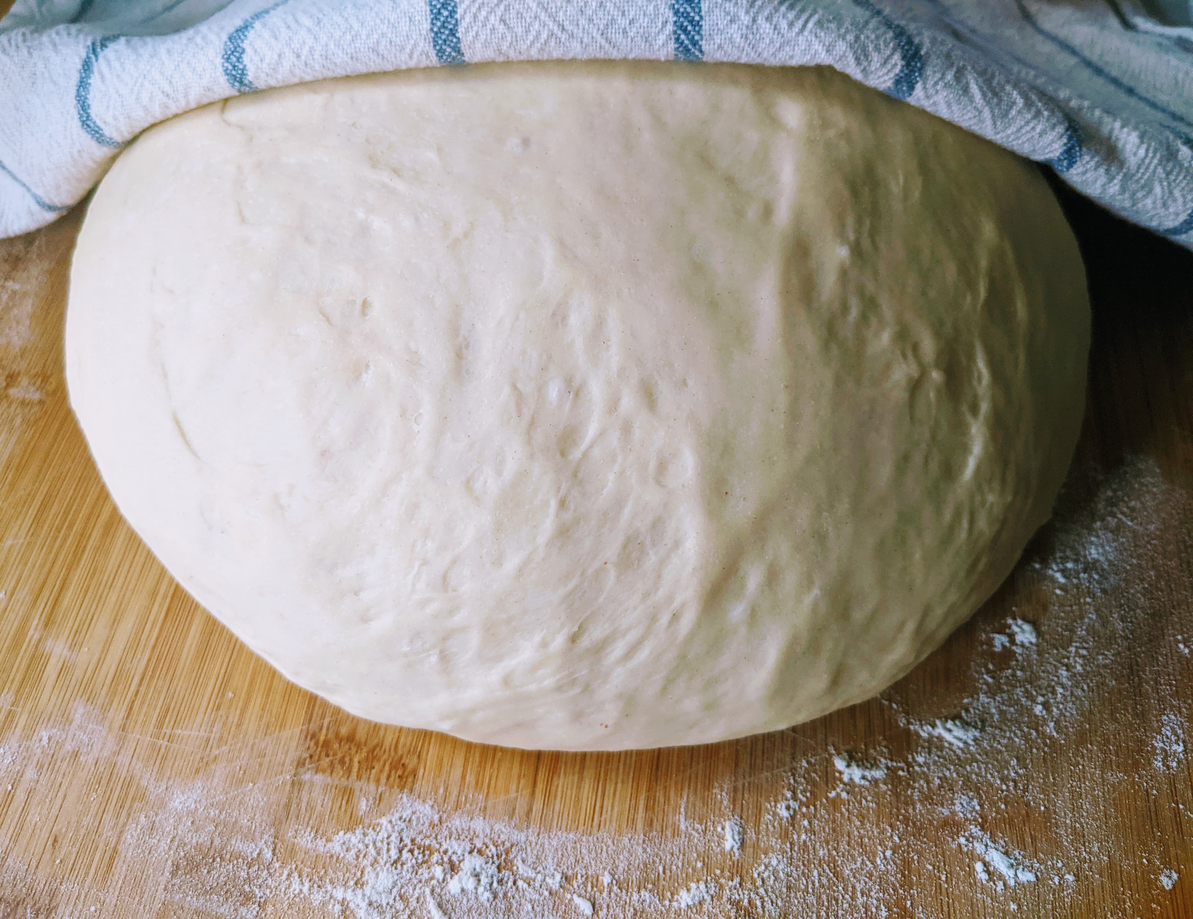 Risen bread dough