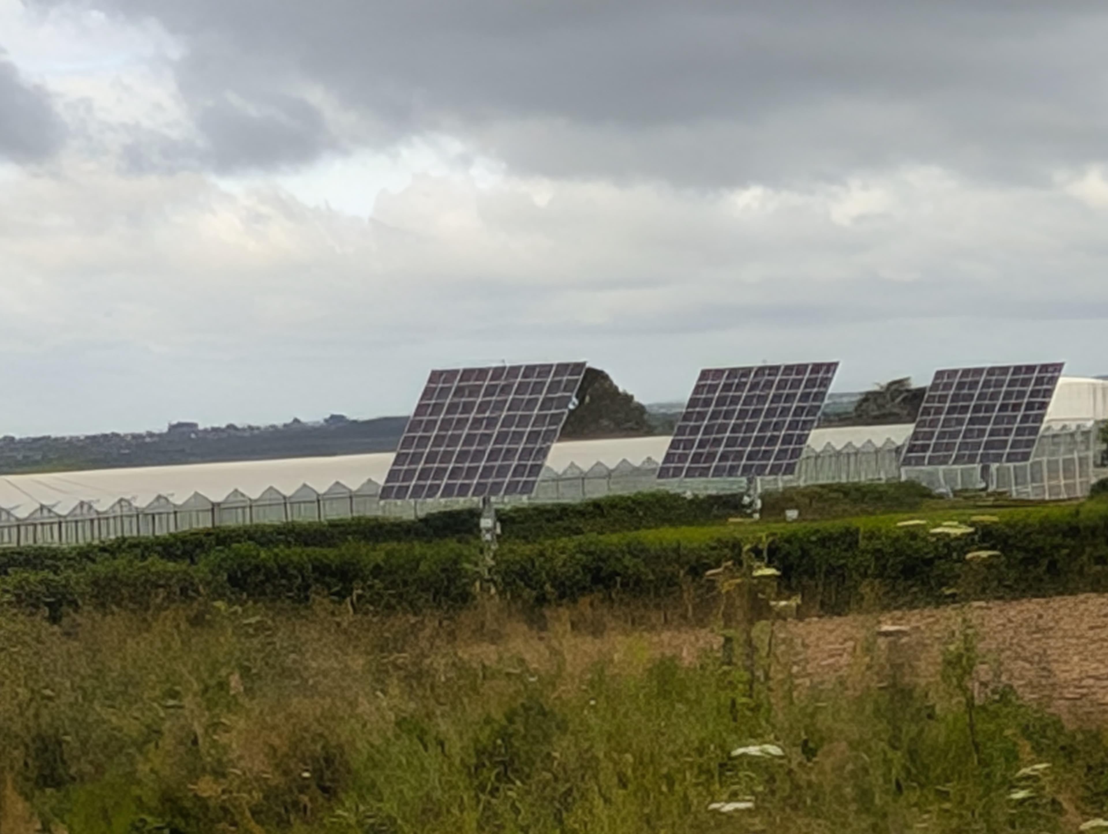 Solar panels near Tréguier