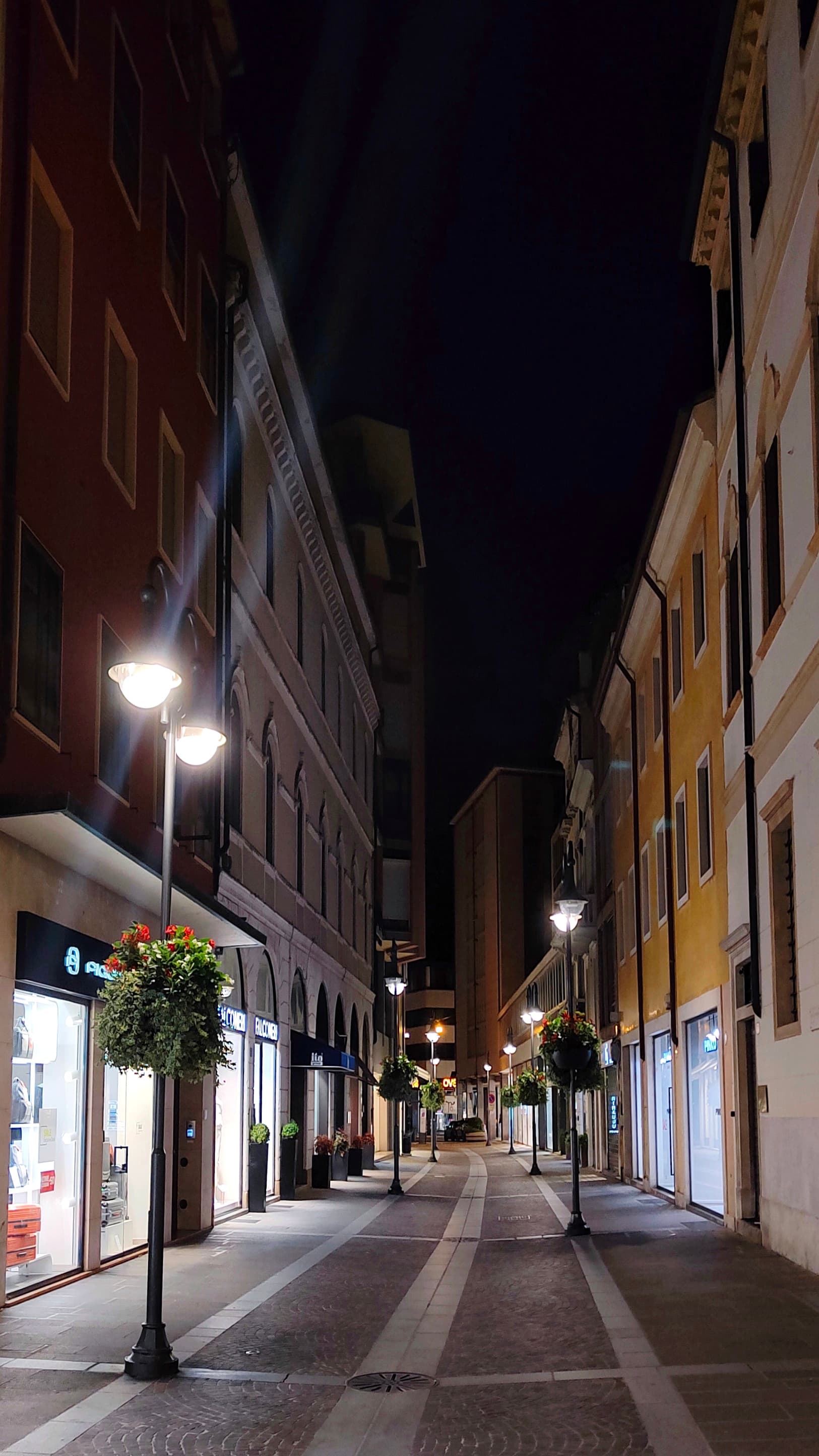 Paduan night street padua italy