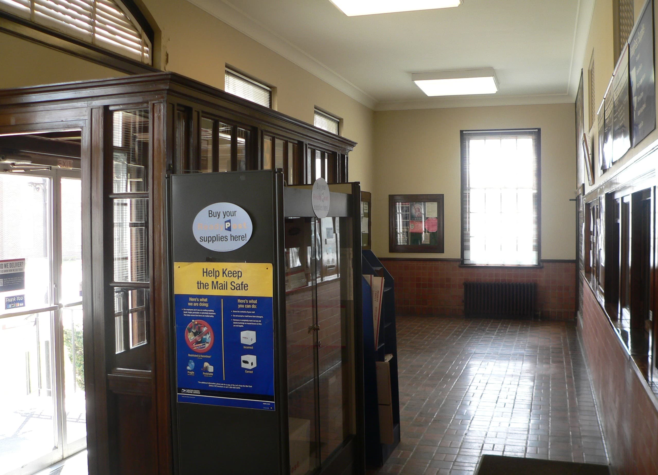 Horton, KS post office interior facing SSE 1