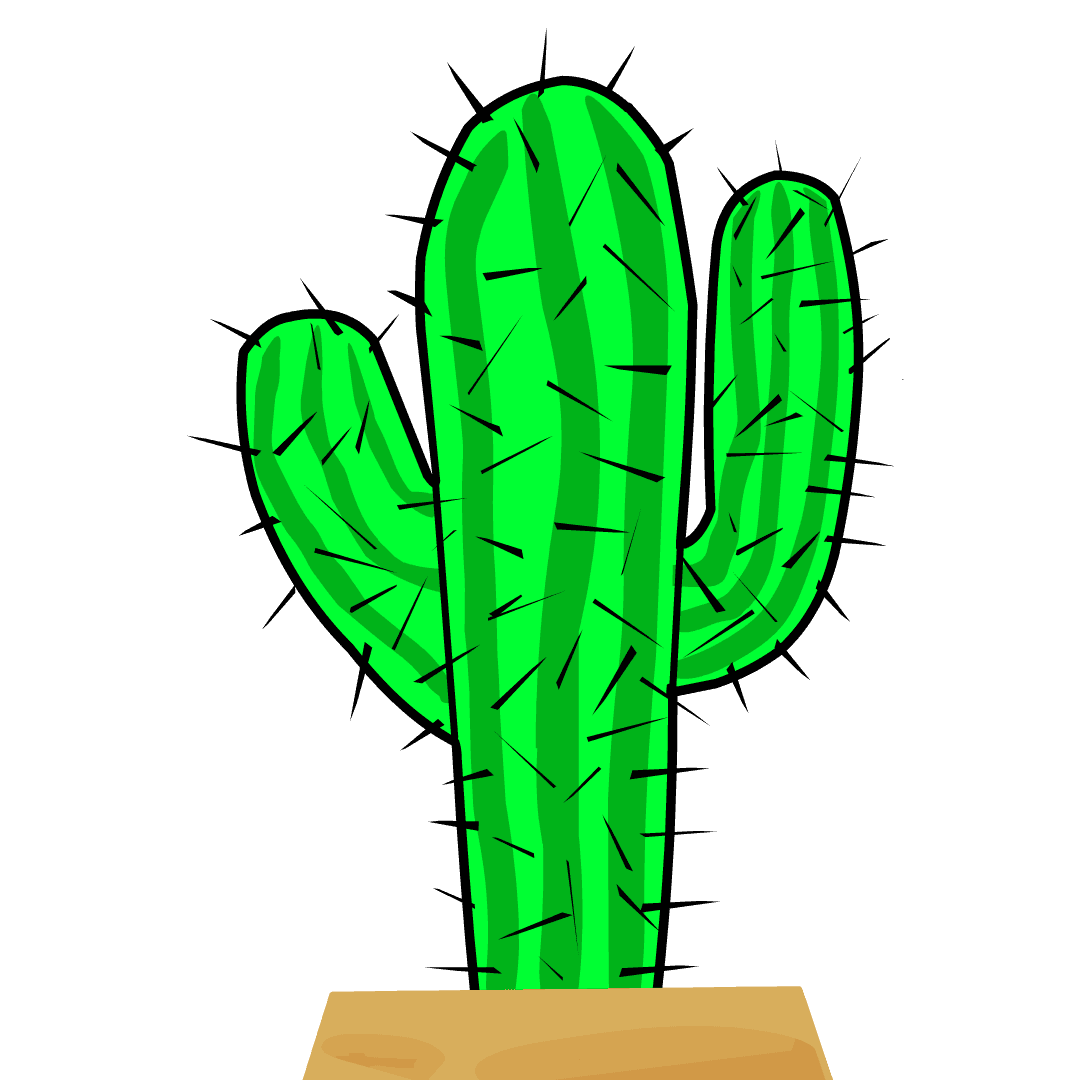 Cactus with small base
