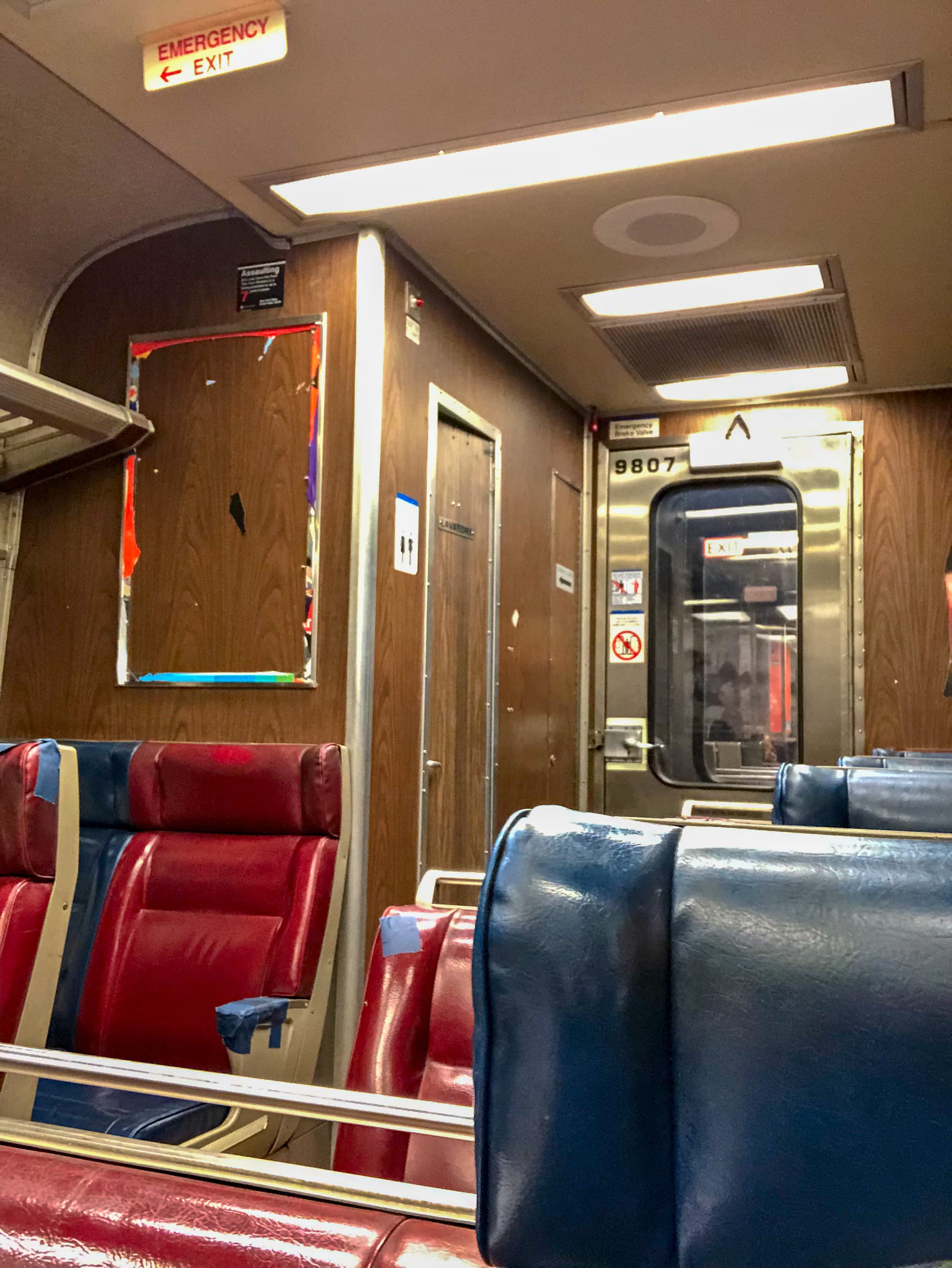 LIRR M3 Car Interior bathroom entrance