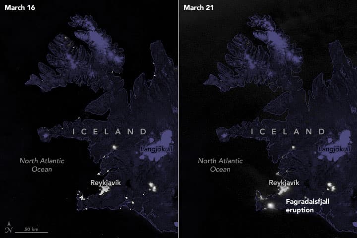 Fagradalsfjall eruption VIIRS
