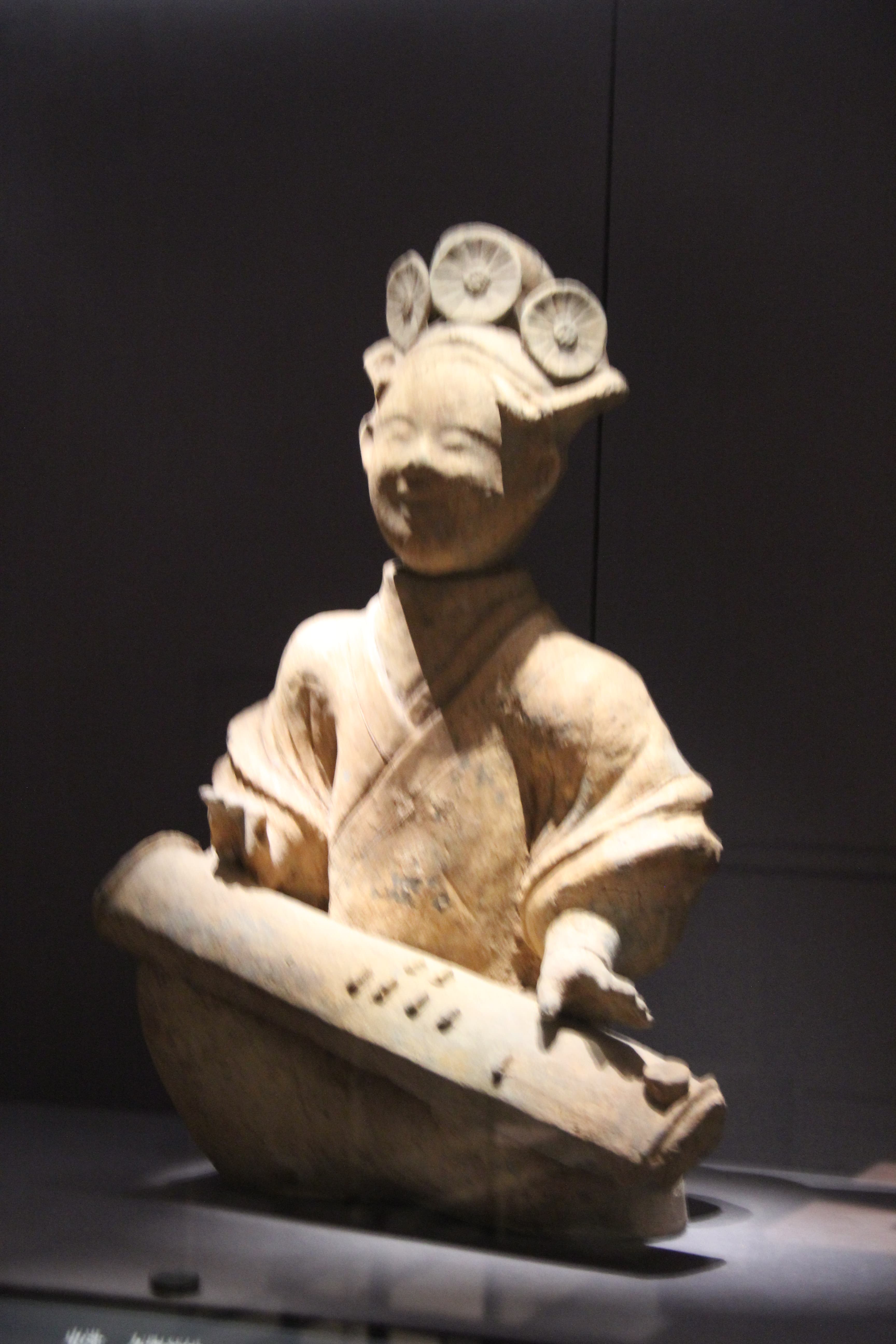 Eastern Han Pottery Musician- Zither