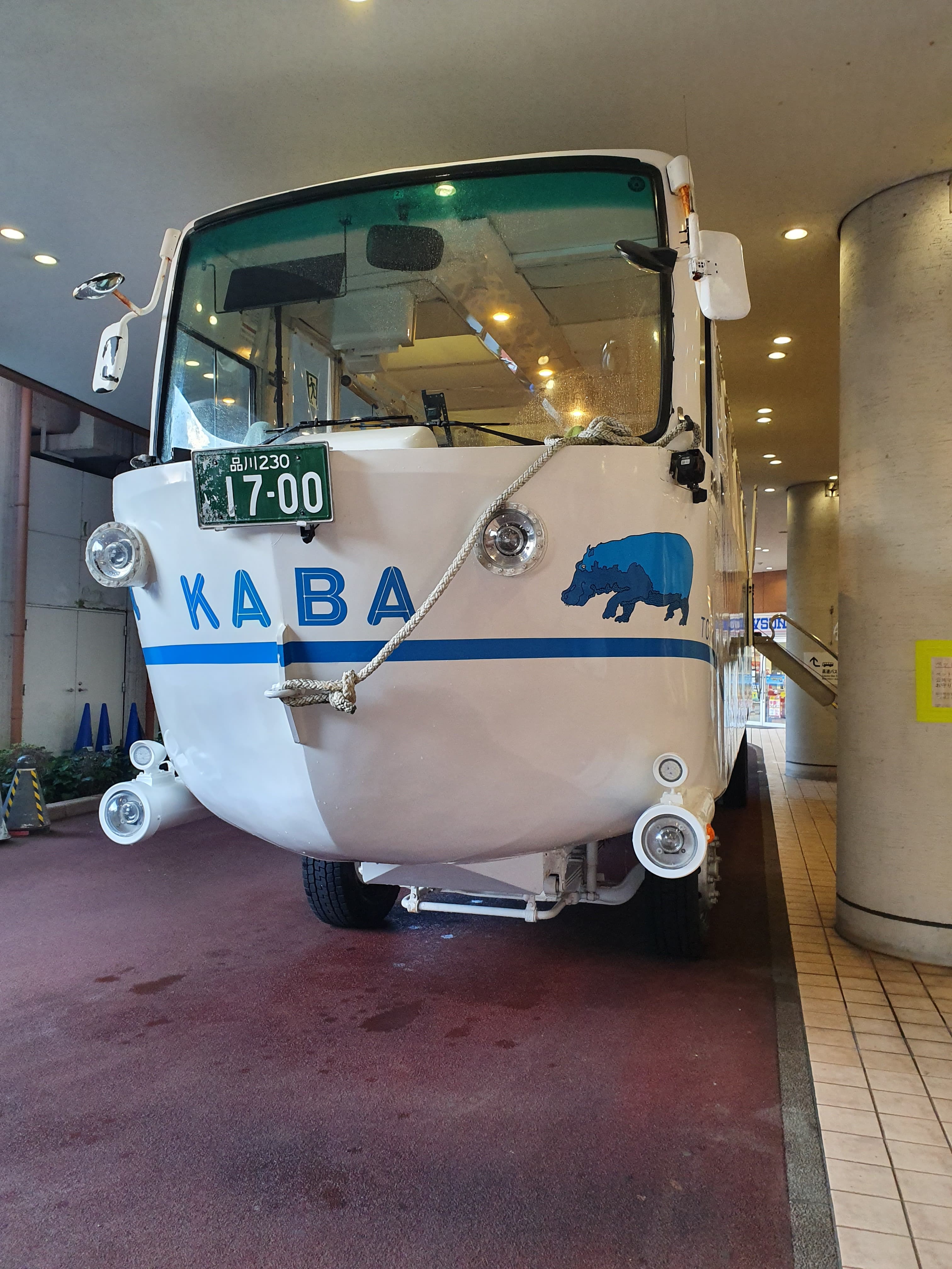 Kaba amphibious bus in Odaiba